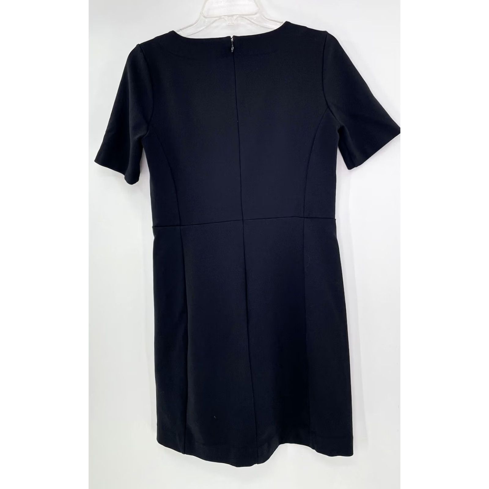 J.Crew J.Crew Factory Sheath Dress Women’s Size 4 Black Minimalist Back Zip Size S / US 4 / IT 40 - 2 Thumbnail