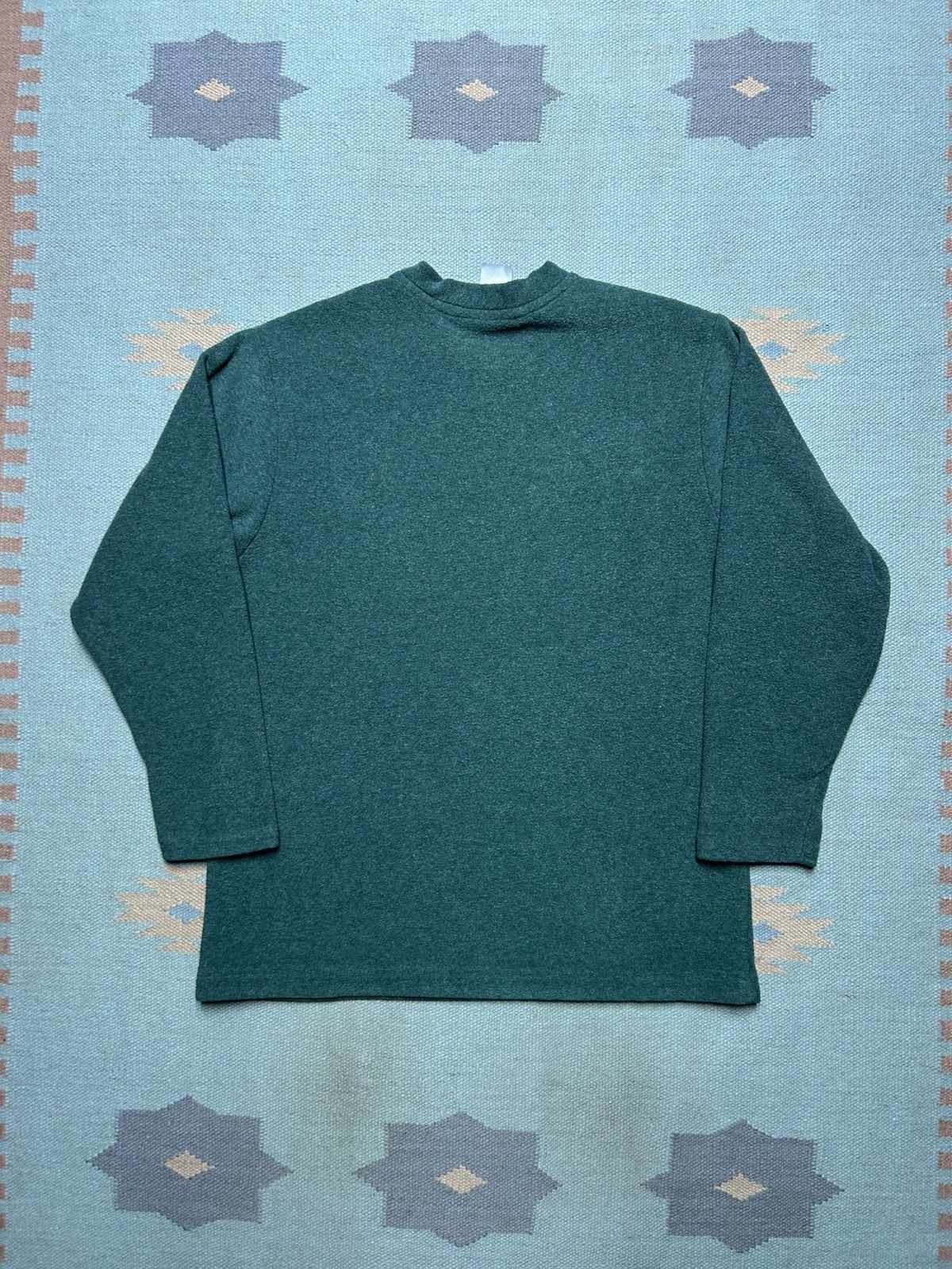 Vintage Vtg adidas fleece sweater shirt soccer v neck forest green L Size US L / EU 52-54 / 3 - 4 Thumbnail