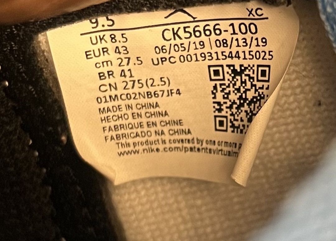 Jordan Brand Jordan 1 Retro High Fearless 2019 Size US 9.5 / EU 42-43 - 10 Thumbnail
