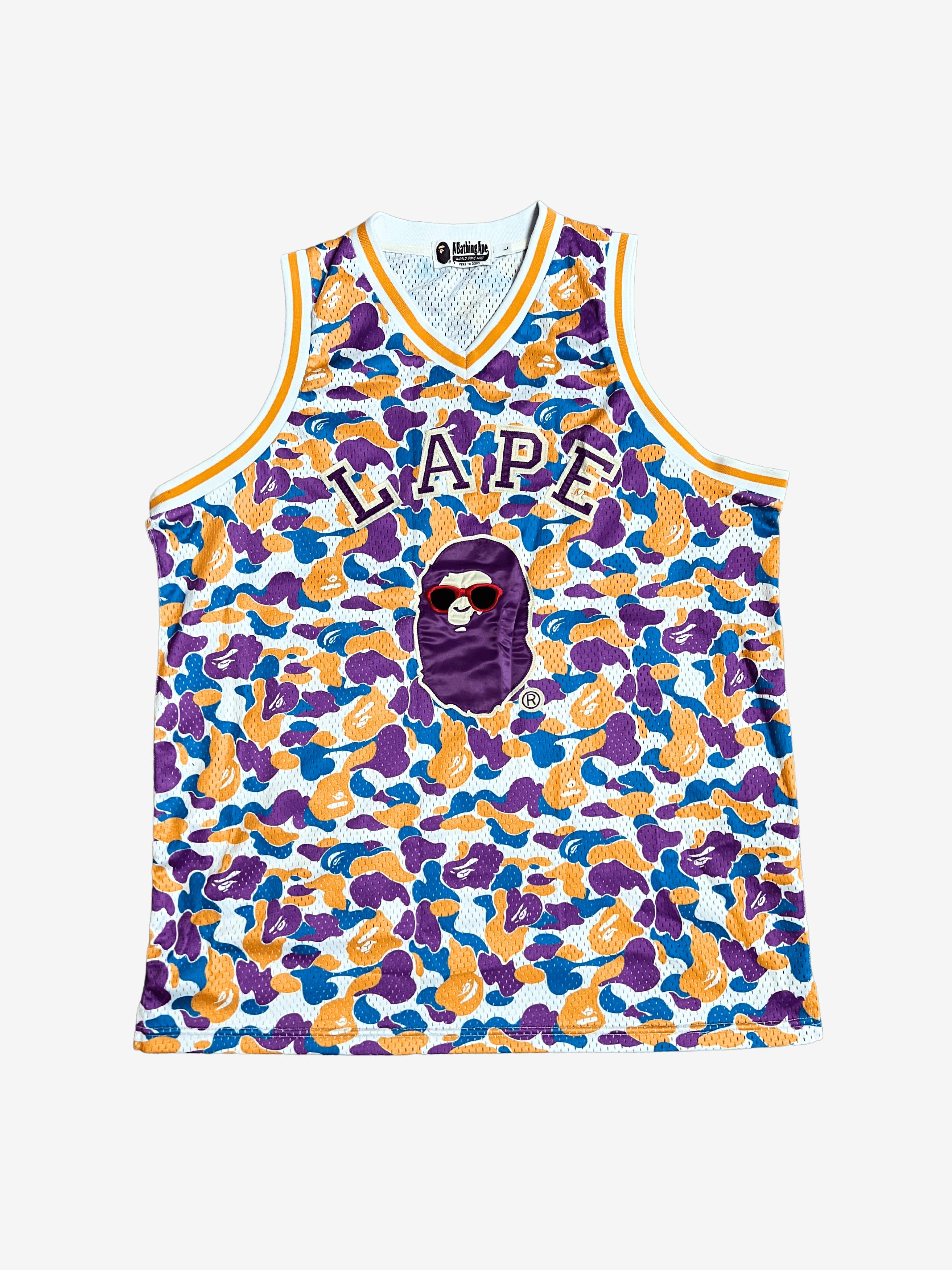 A Bathing Ape LA LAPE Camo Mesh Tank Top