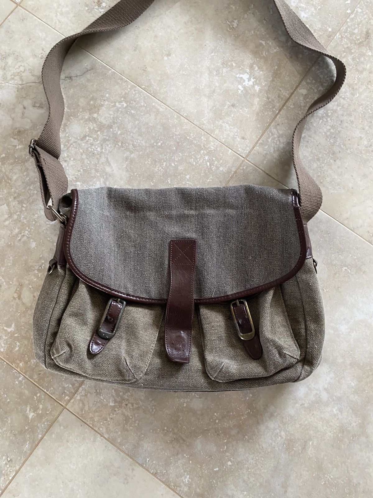 Fred Perry Vintage Fred Perry Sholder Avant-Garde Military Style Bag Size ONE SIZE - 3 Thumbnail