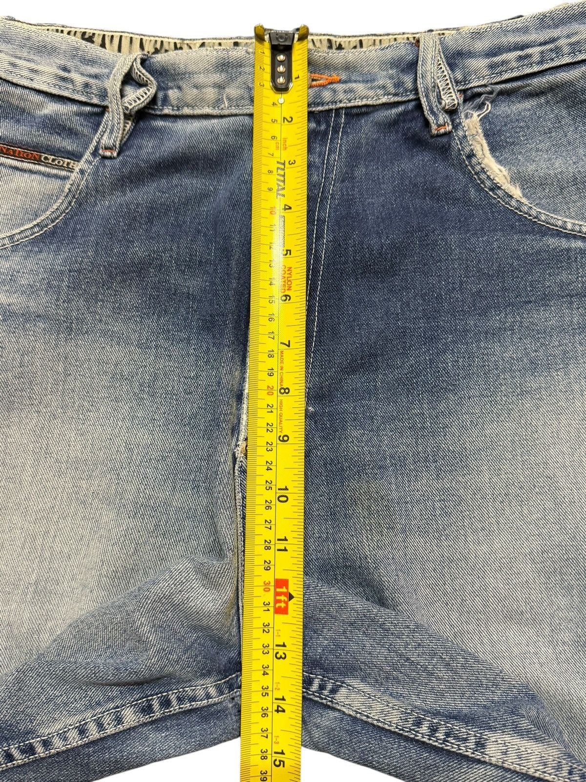 Fubu Vintage Japan Carpenter Faded Wash Distressed Wide Leg Baggy Size US 33 - 15 Thumbnail
