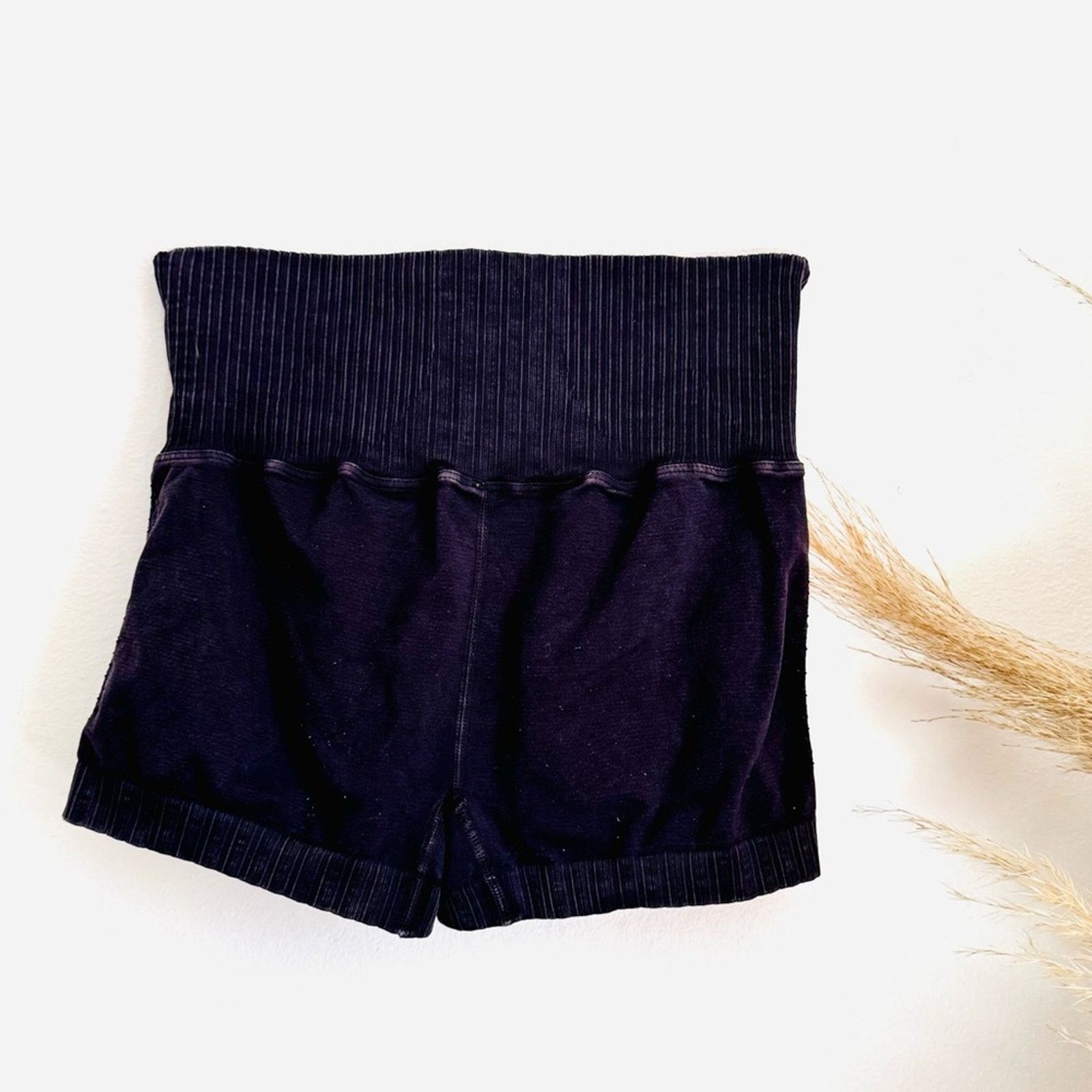 Free People FREE PEOPLE Washed Black Good Karma High Rise $50 Mini Short Size 28" / US 6 / IT 42 - 11 Thumbnail