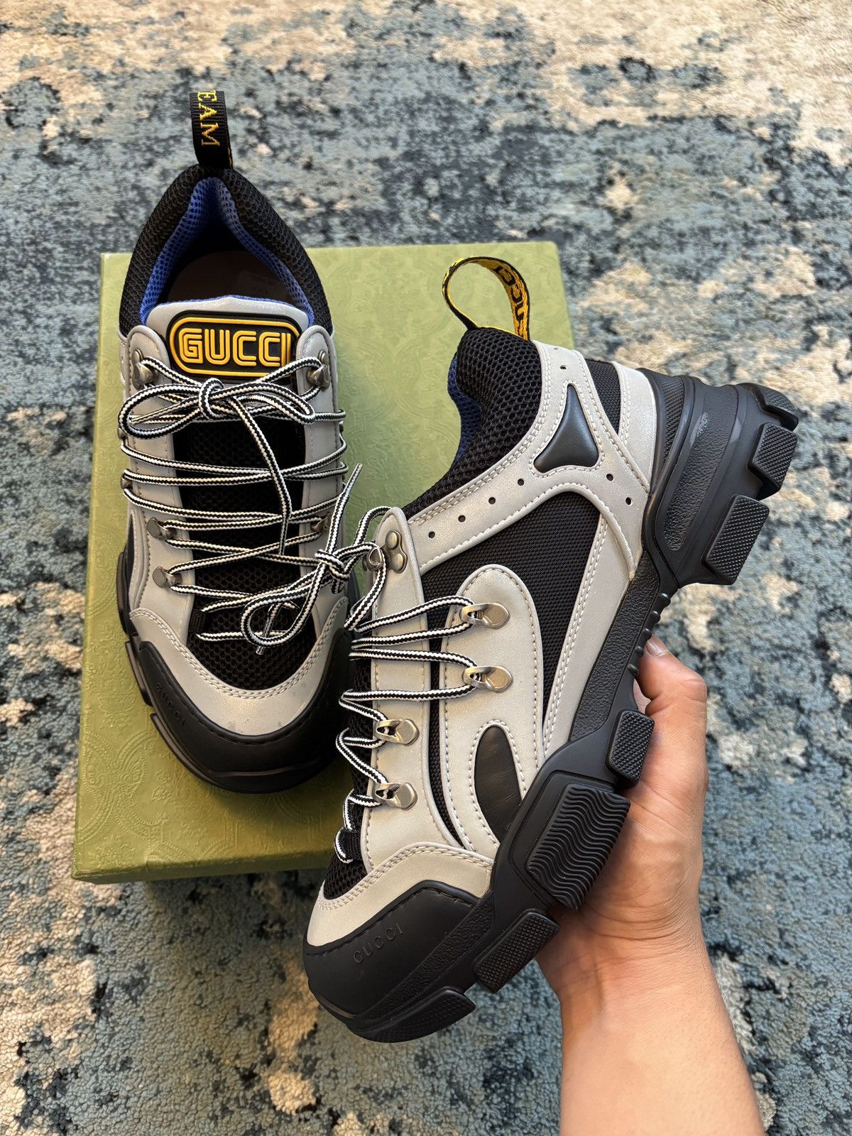 Gucci Gucci Flashtrek Sega Reflective Sneaker Size 9US Og All Size US 9 / EU 42 - 4 Thumbnail