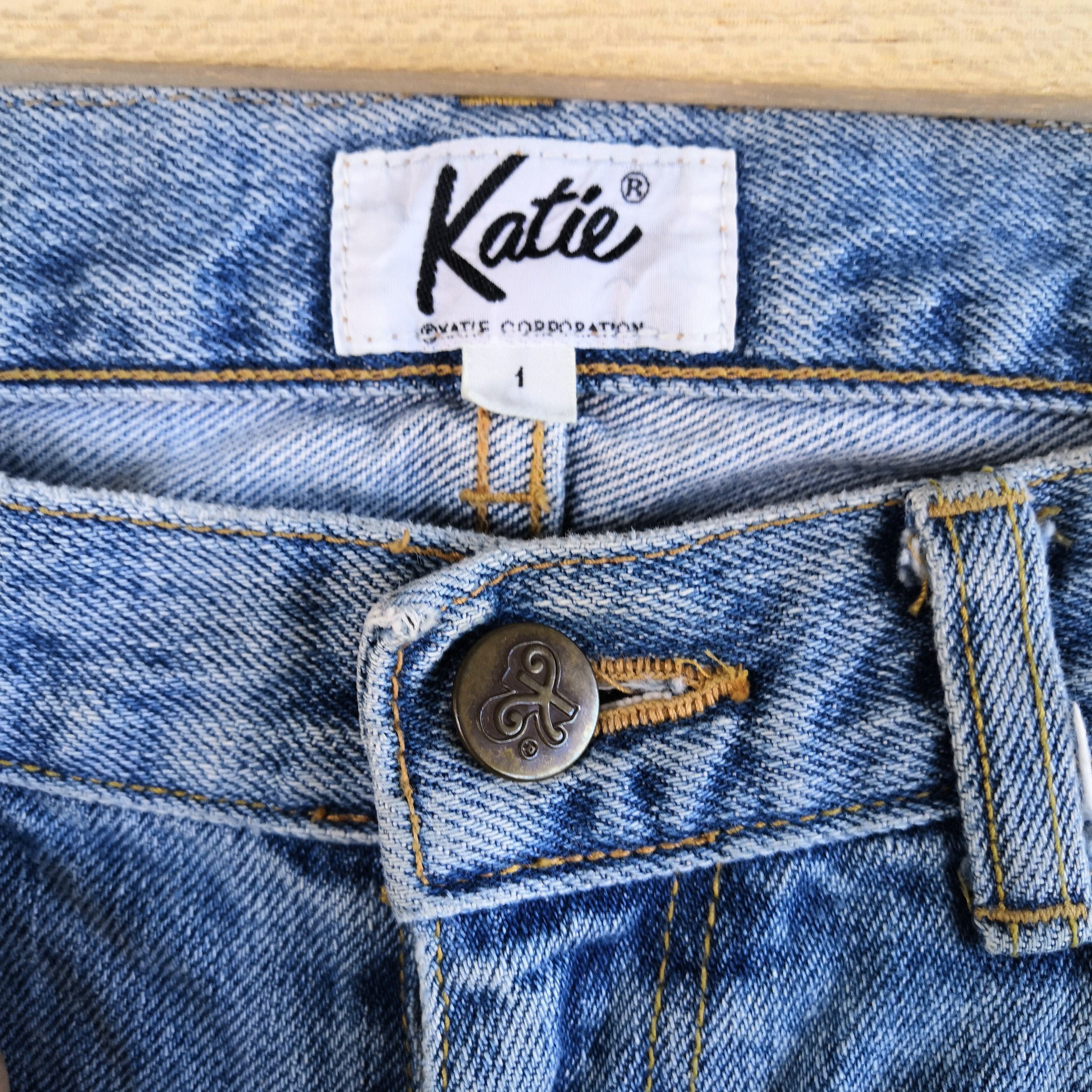 Japanese Brand Distressed Katie Jeans Flared Denim Boot Cut Pants Size 28" / US 6 / IT 42 - 6 Thumbnail