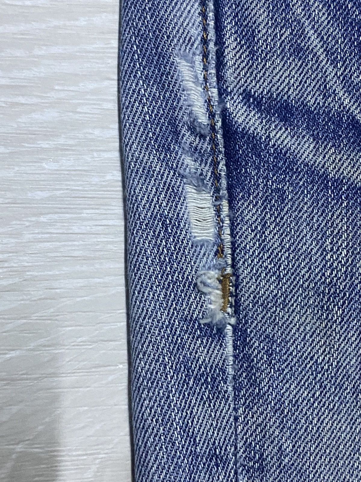 If Six Was Nine Vintage Bobson Crack Wash Distressed Flare Bootcut Jeans Size US 31 - 12 Thumbnail