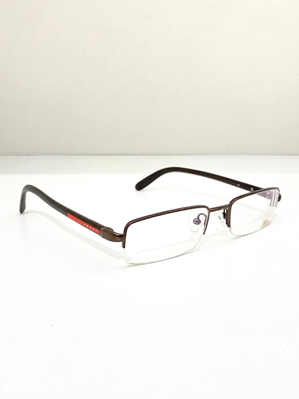 Prada Prada Red Tab Logo Retro Rimless Square Eyeglasses Y2K Size ONE SIZE - 2 Thumbnail