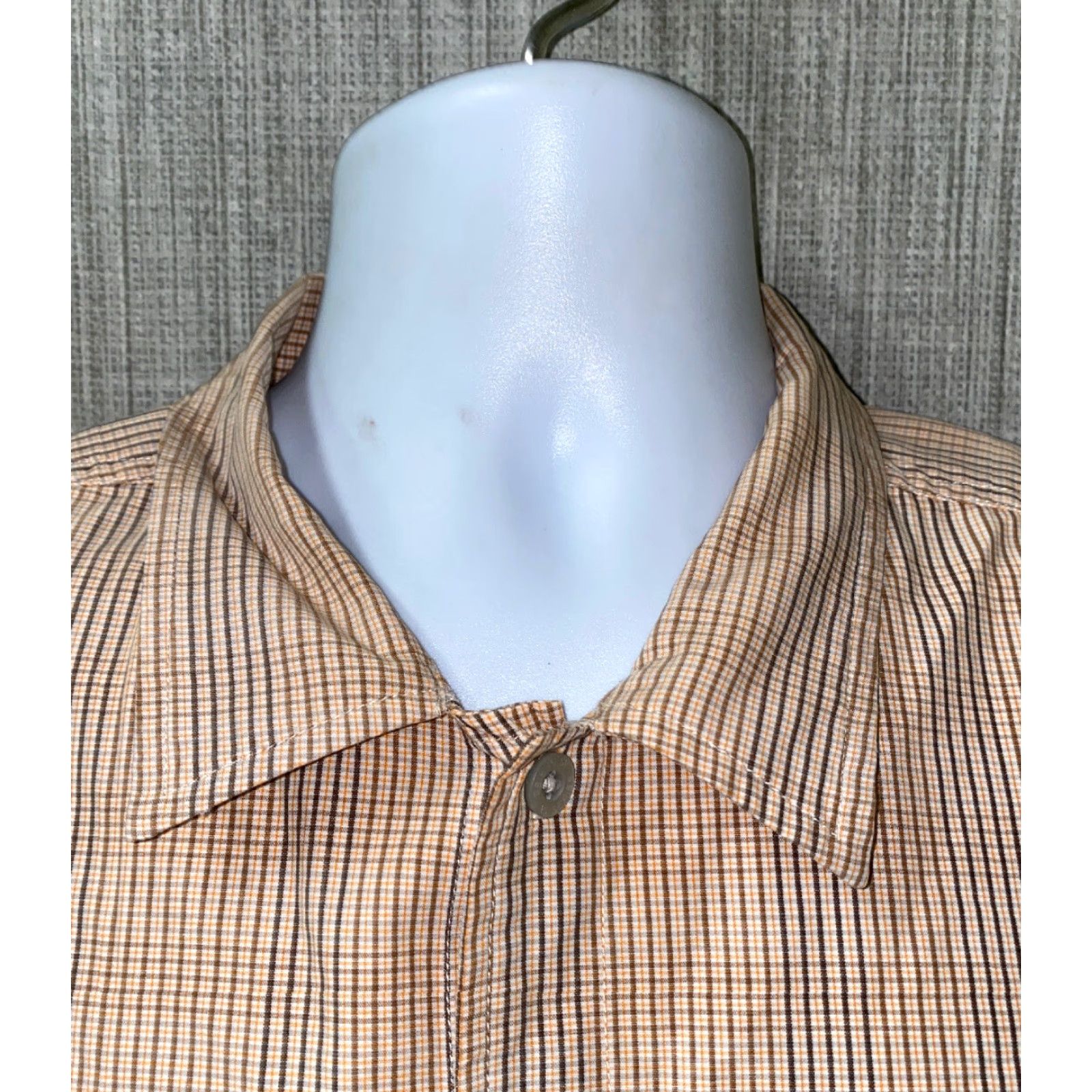 The North Face The North Face Short Sleeve Button-Up Shirt Mens XL Beige Cotton Check Vintage No (adjusted to original constraints) Size US XL / EU 56 / 4 - 3 Thumbnail