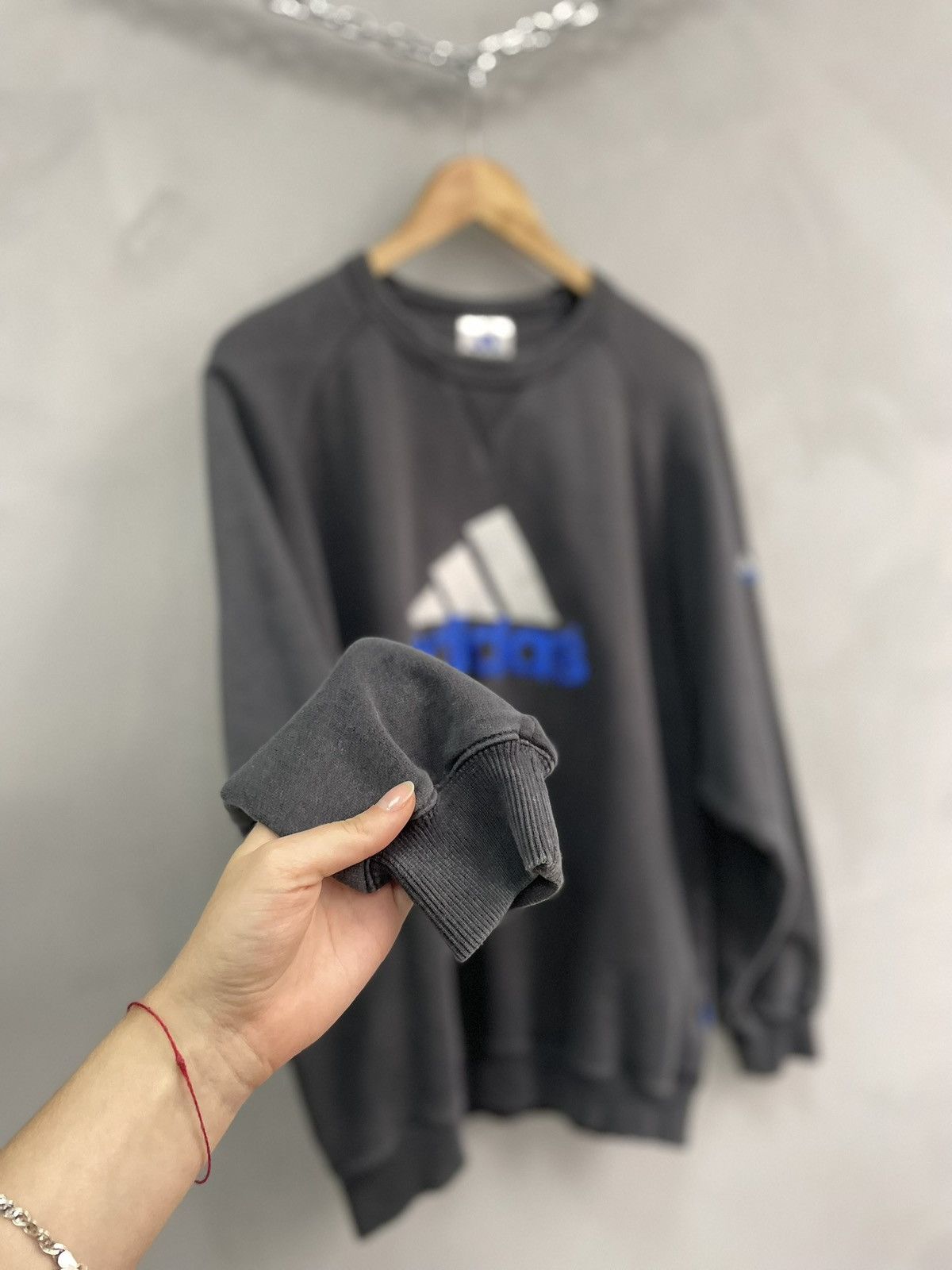 Adidas Retro adidas 90s big logo equipment sweatshirt hoodie y2k Size US M / EU 48-50 / 2 - 12 Thumbnail