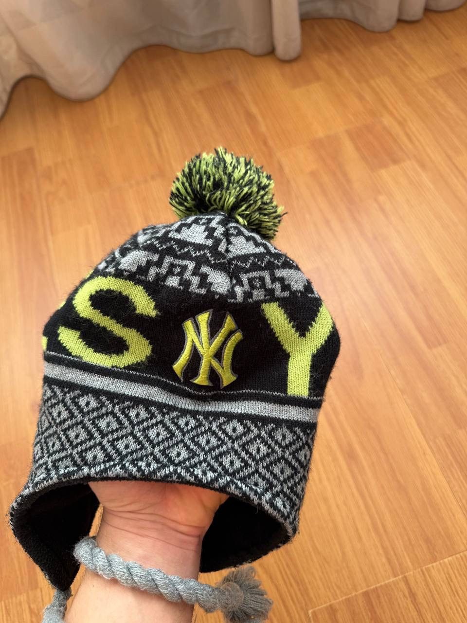 New York Yankees Vintage New York Yankees brand earflap hat Cap Size ONE SIZE - 4 Thumbnail