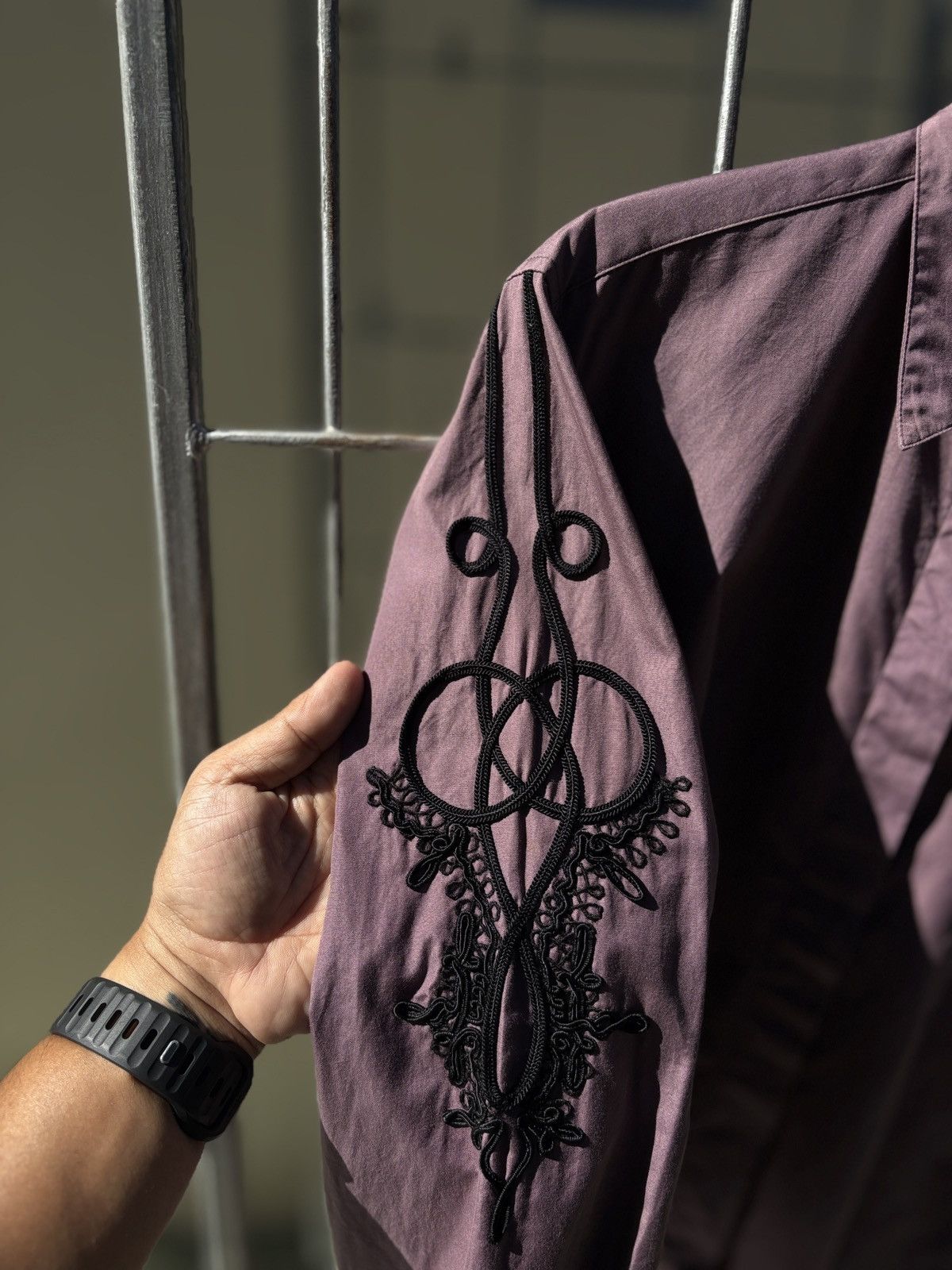 Jean Paul Gaultier Jean Paul Gaultier JPG lace sleeves purple shirt Size S / US 4 / IT 40 - 18 Thumbnail