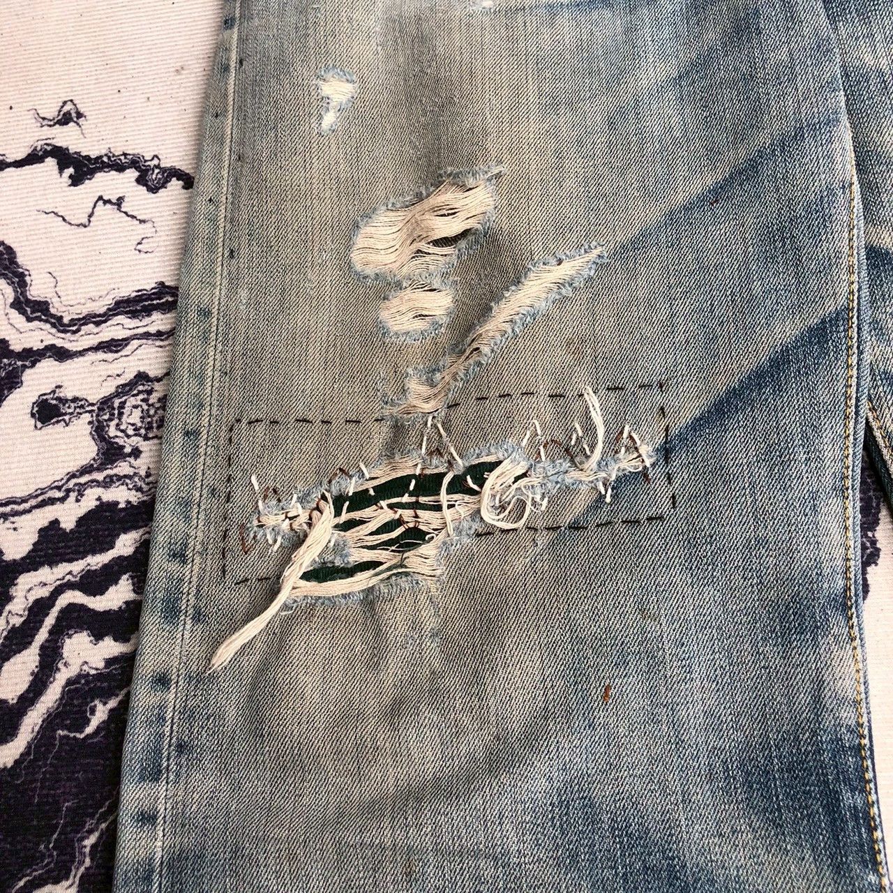 Levi's Vintage Levi's 501 Big E Distressed Selvedge Size US 33 - 5 Thumbnail