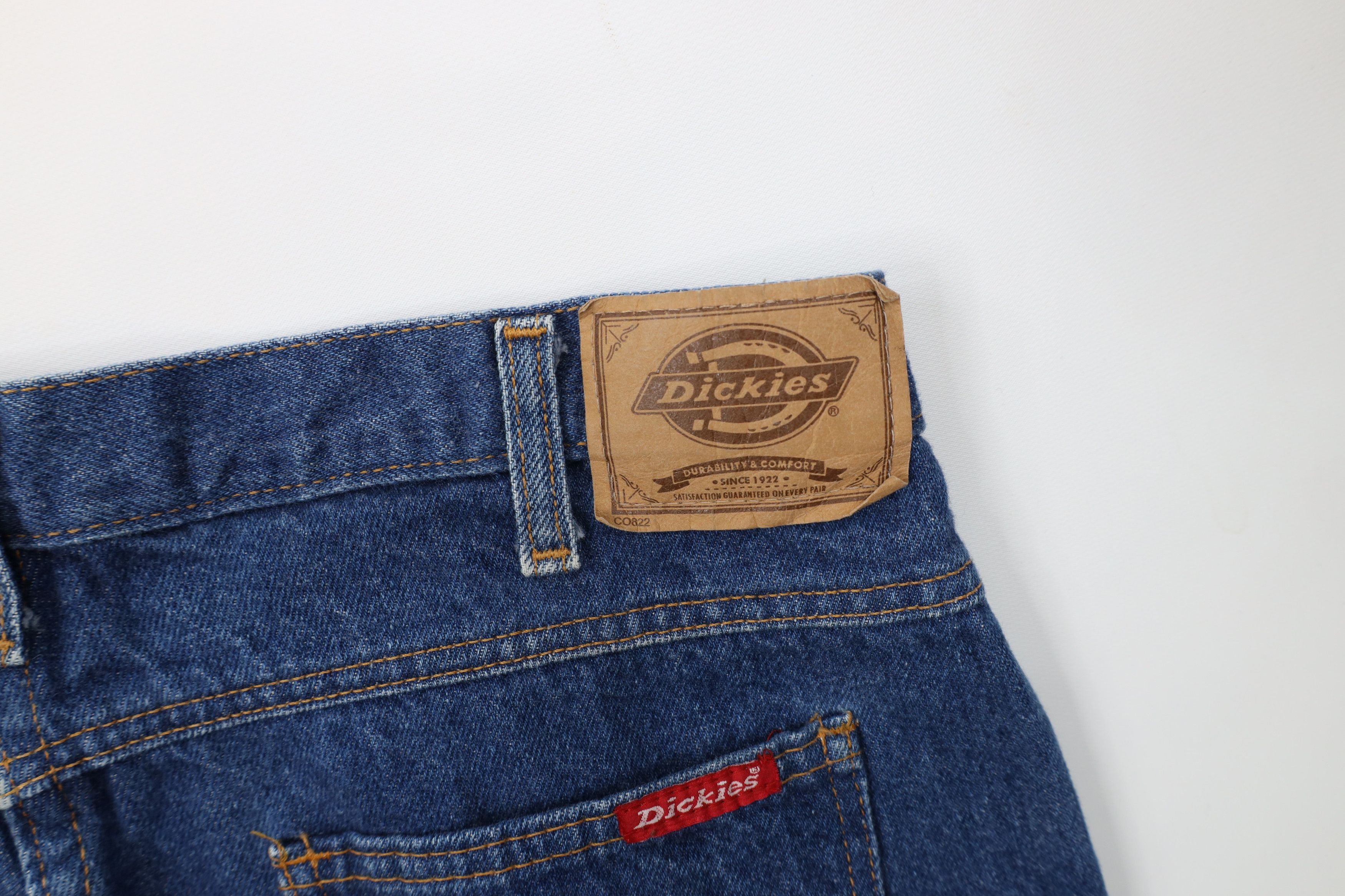 Dickies Vintage 90s Dickies Spell Out Straight Leg Denim Jeans Size US 32 / EU 48 - 12 Thumbnail