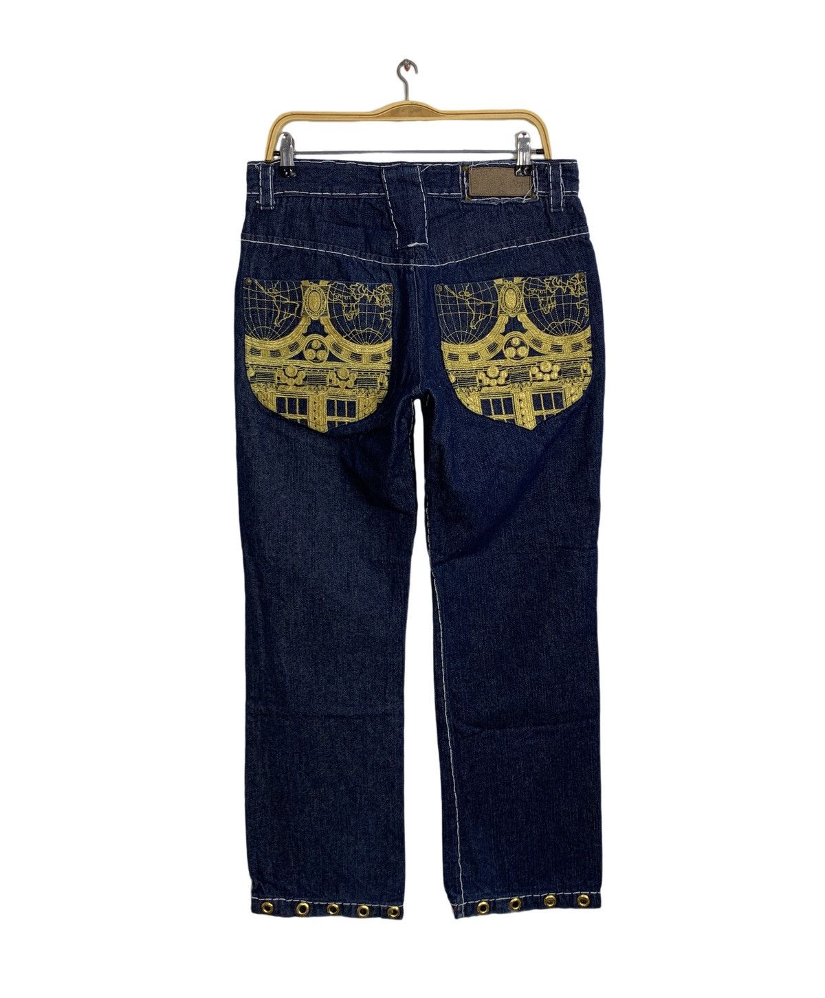 Japanese Brand Bagarch Pegasus Baggy Straight Cut Embroidery Pocket Size US 32 / EU 48 - 2 Thumbnail