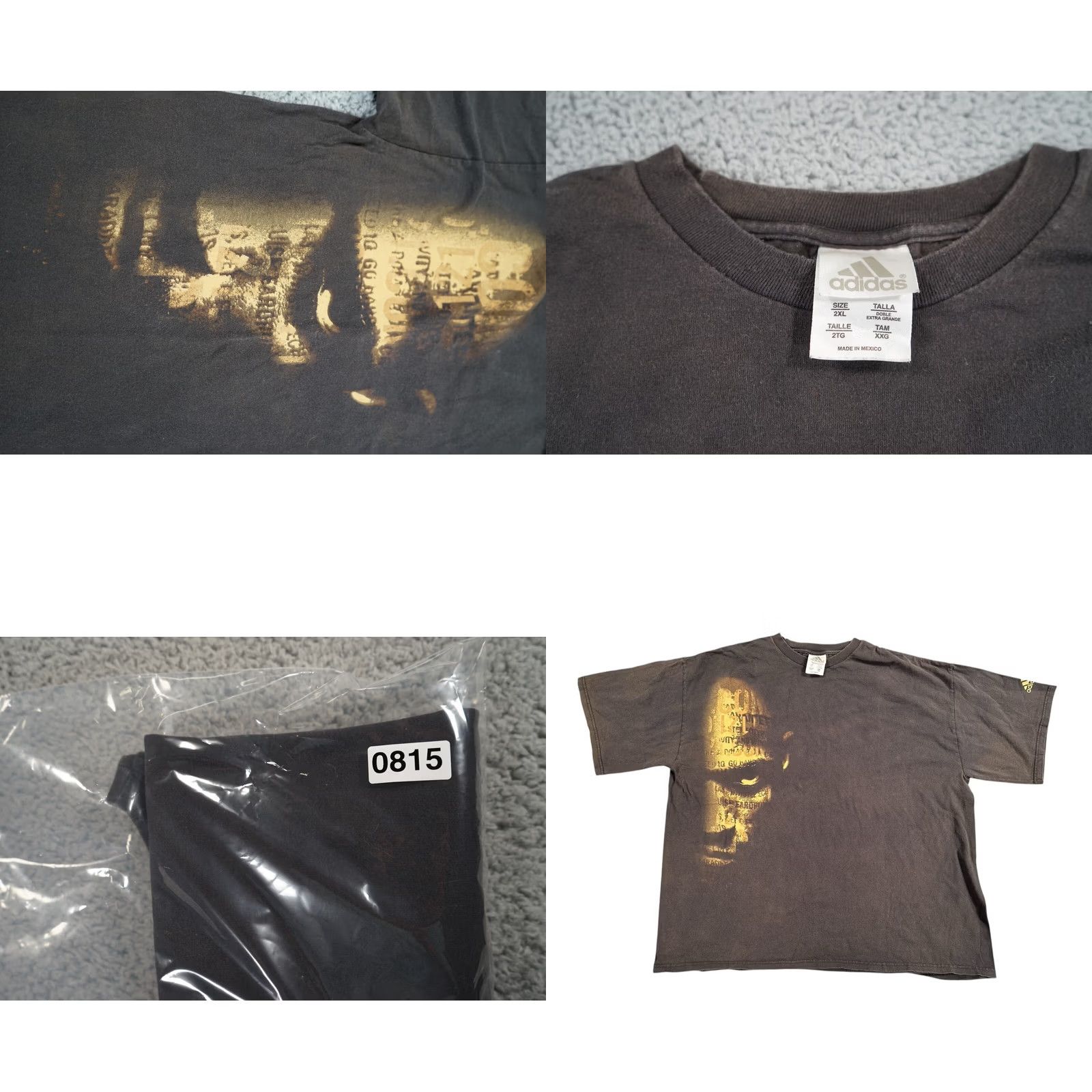 Adidas VINTAGE adidas Basketball Kevin Garnett T Shirt Mens 2XL Black Y2K Big Portrait Size US XXL / EU 58 / 5 - 9 Thumbnail