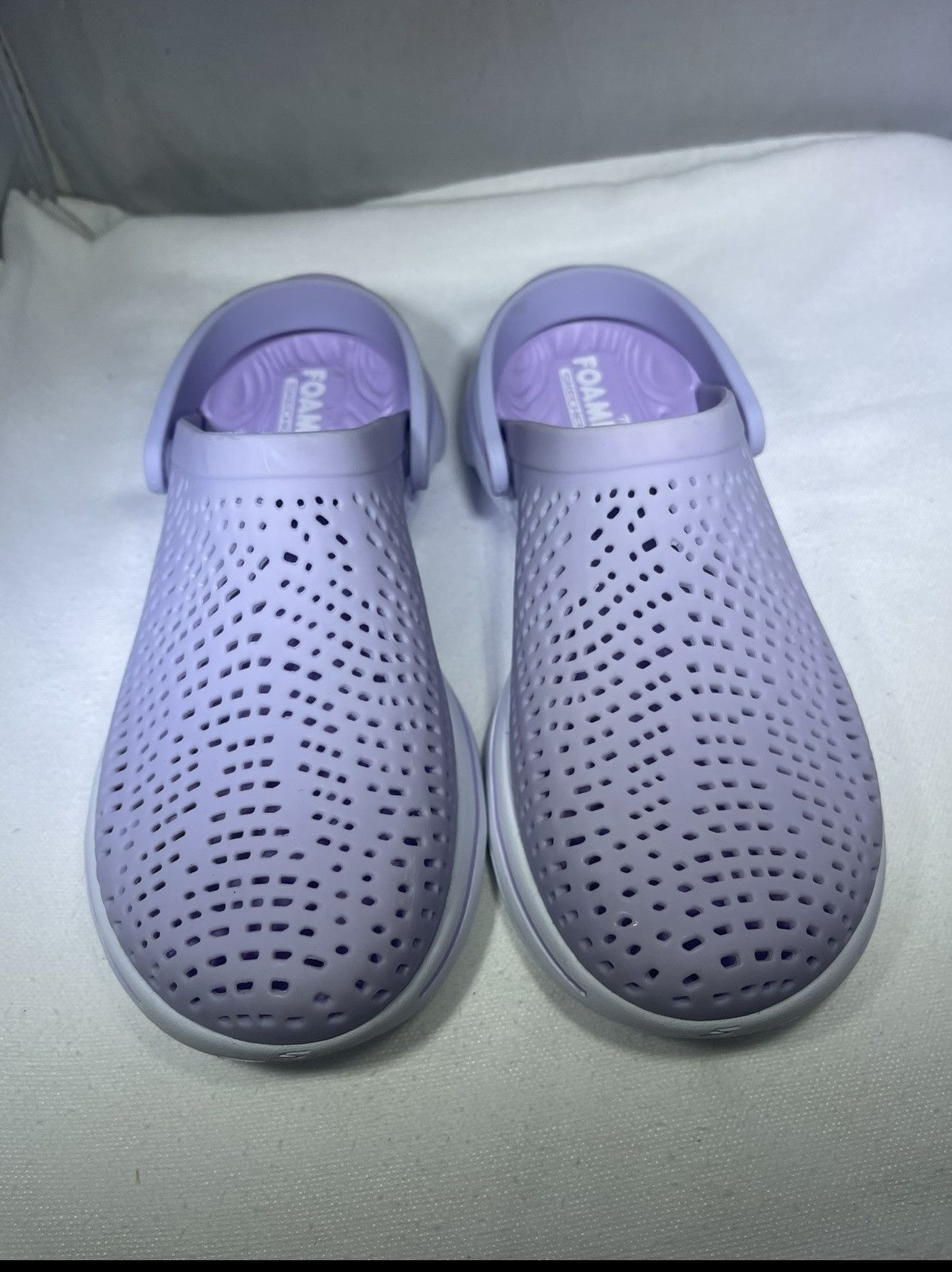 SKECHERS Skechers Foamies Go Walk Lavender Perforated Clogs Women's 7 Size US 7 / IT 37 - 2 Thumbnail