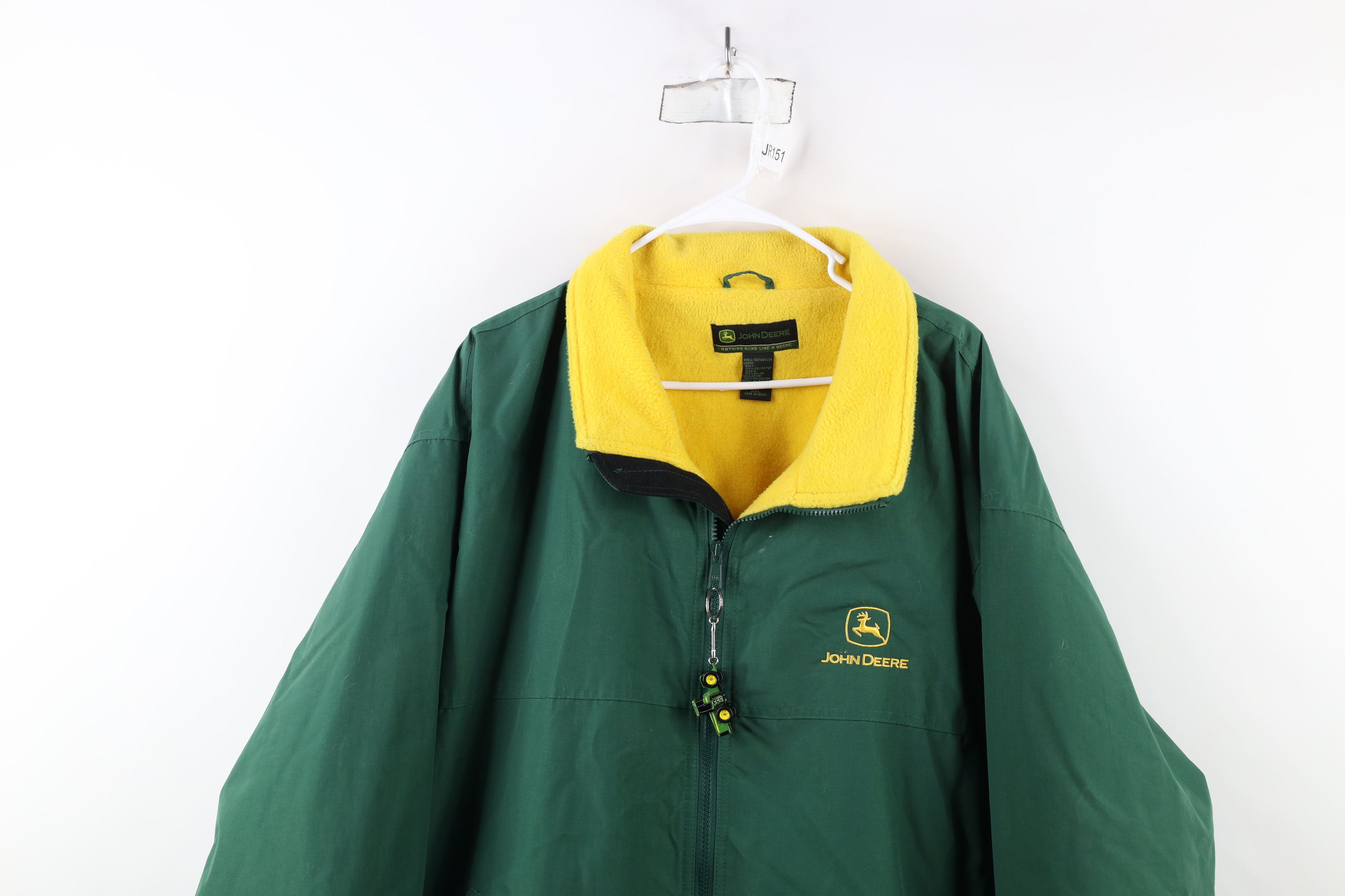 John Deere × Vintage Vintage John Deere Tractors Fleece Lined Bomber Jacket Size US XXL / EU 58 / 5 - 2 Thumbnail