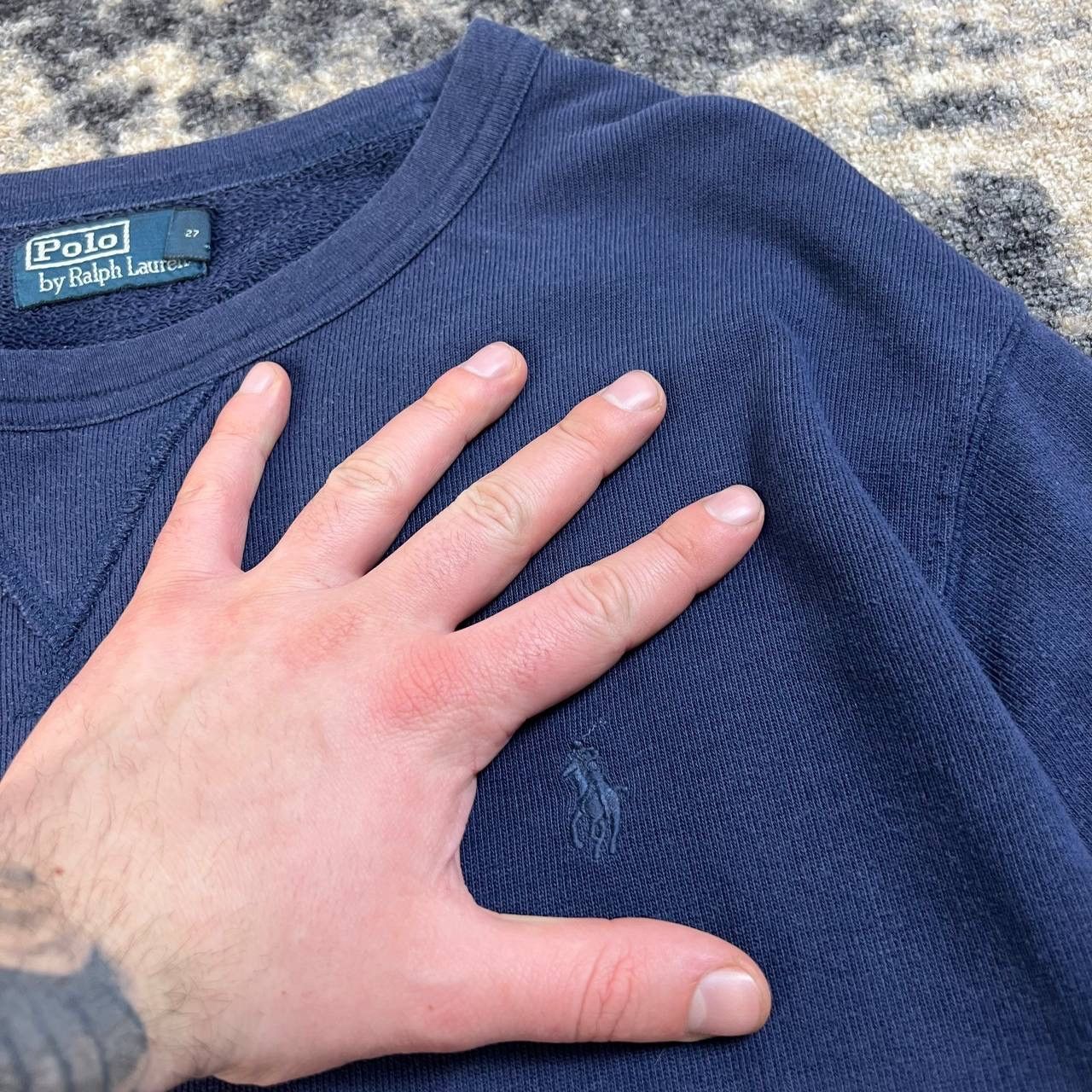 Polo Ralph Lauren Polo Ralph Lauren Luxury Mini Logo Sweatshirt Size US XL / EU 56 / 4 - 4 Thumbnail