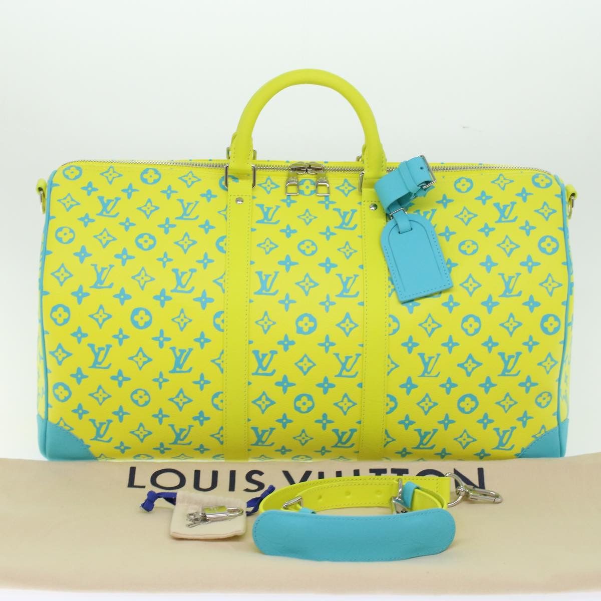 Louis Vuitton LOUIS VUITTON Monogram Neon Color Keepall Bandouliere 50 Size ONE SIZE - 12 Thumbnail