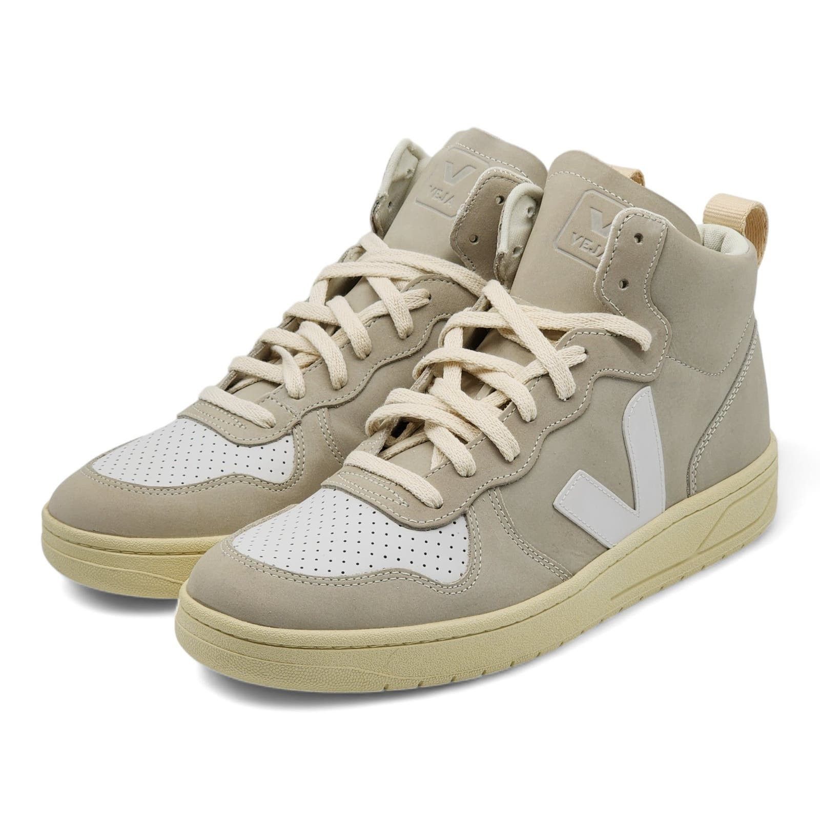 image of Veja V-15 Leather Sneakers 45 (11 Us), Men's