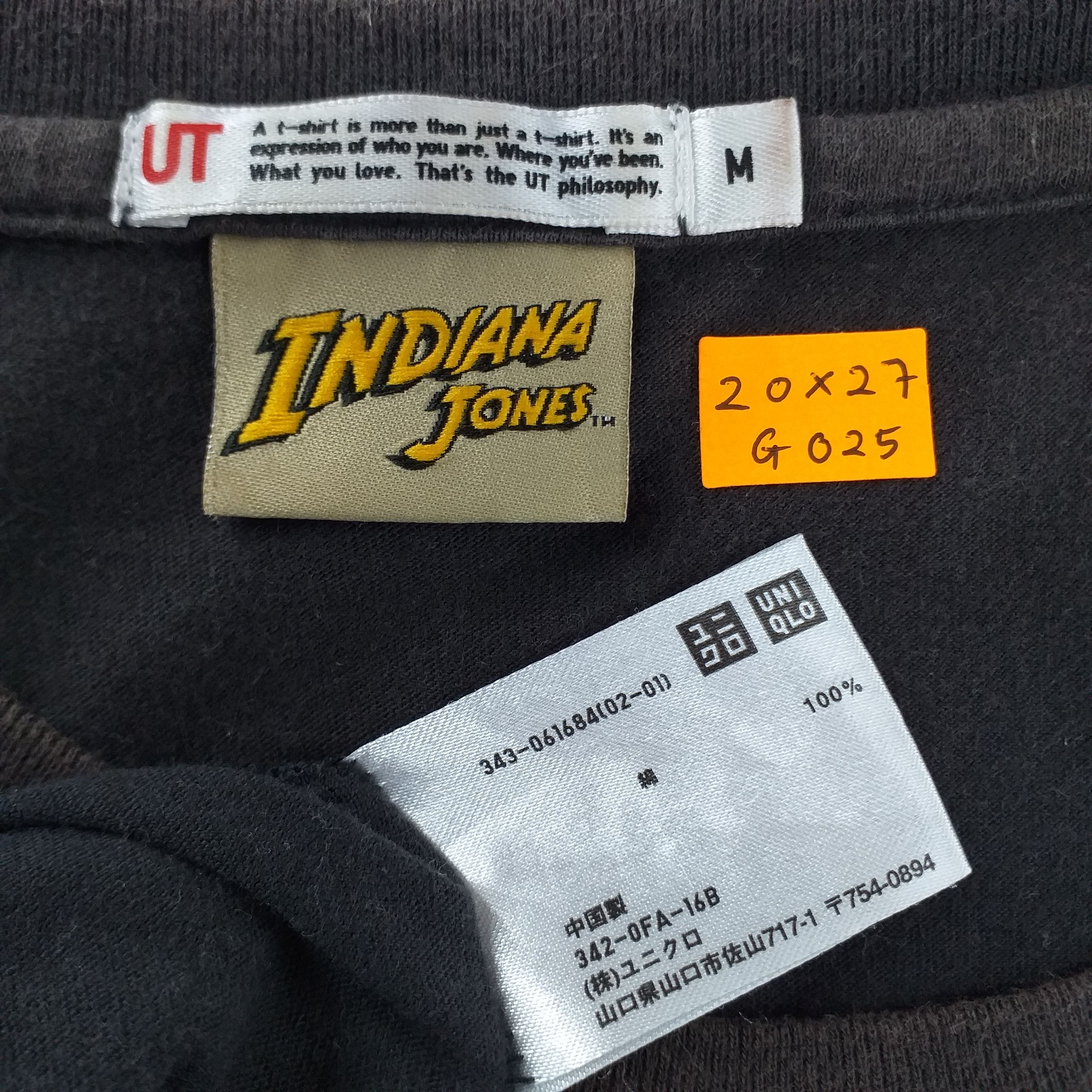 Uniqlo Indiana Jones Vintage Movies T Shirt Medium -G025 Size US M / EU 48-50 / 2 - 4 Thumbnail