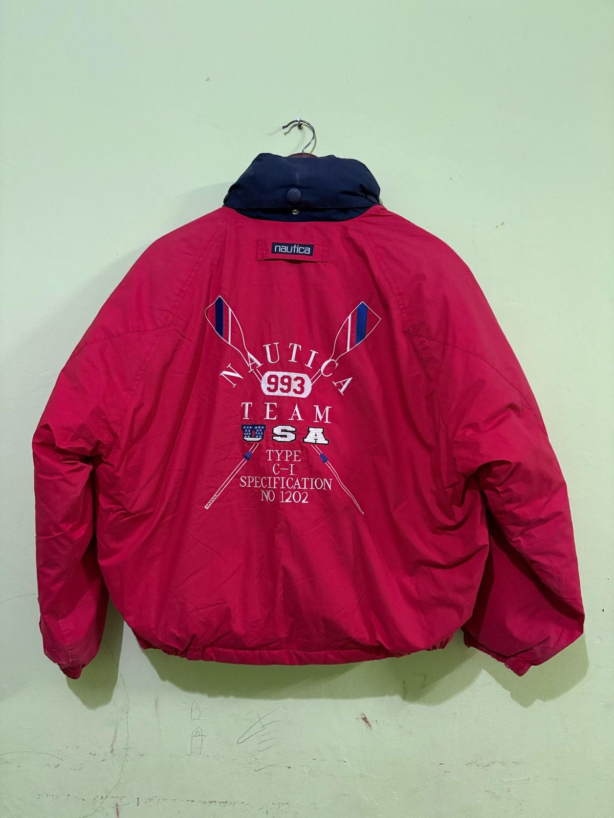 Nautica × Vintage Vintage 90’s Nautica Team USA Puffer Jacket Nice Design Size US M / EU 48-50 / 2 - 6 Thumbnail