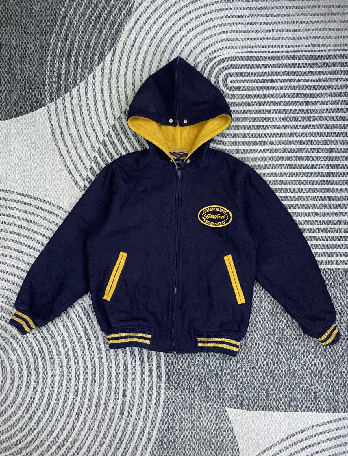 Hartford Vtg Hartford America Classic Embroider Varsity Style Jacket Size US M / EU 48-50 / 2 - 1 Thumbnail