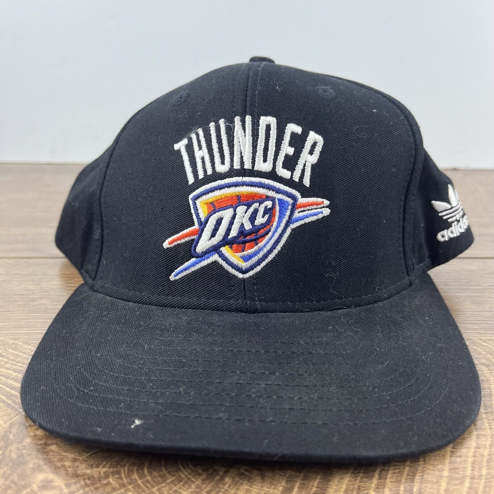 Adidas Oklahoma City Thunder Hat Adidas Snapback Black Cap Hat Adju Size ONE SIZE - 3 Thumbnail