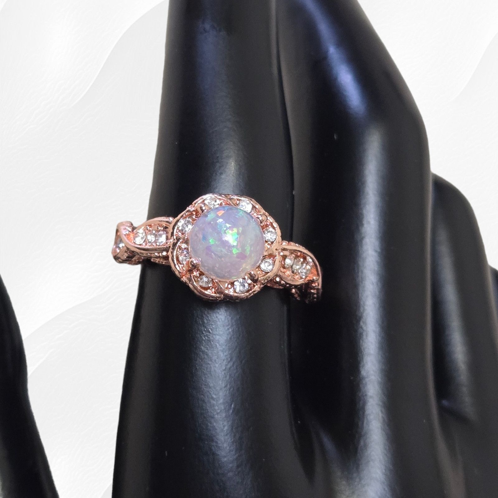 Other Opal Rose Golden Twisted Band Fashion Ring Size 8 Size ONE SIZE - 4 Thumbnail