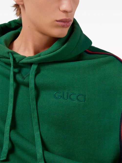 Gucci o1loc1c0925 Cotton Jersey Hooded Sweatshirt in Green Size US S / EU 44-46 / 1 - 5 Thumbnail
