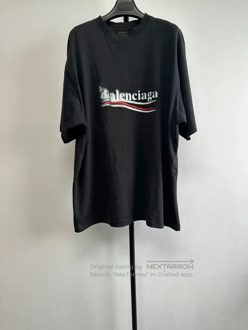 Balenciaga Balenciaga Letter-printed crew-neck short-sleeve T-shirt Size US M / EU 48-50 / 2 - 1 Thumbnail