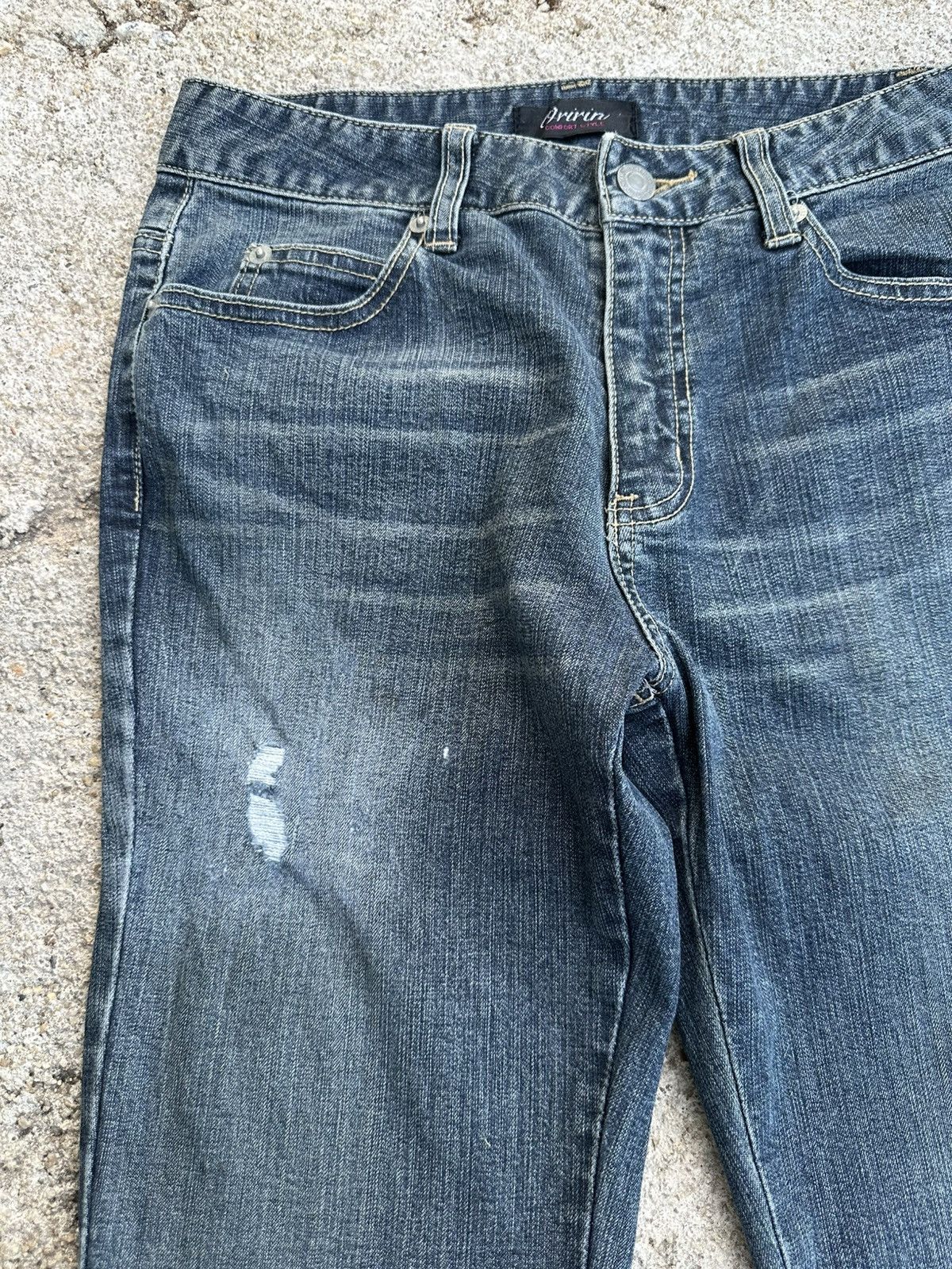 Japanese Brand Y2K Flare Hysteric Inspired Jeans With Leopard Fur W27 Size 27" / US 4 / IT 40 - 5 Thumbnail
