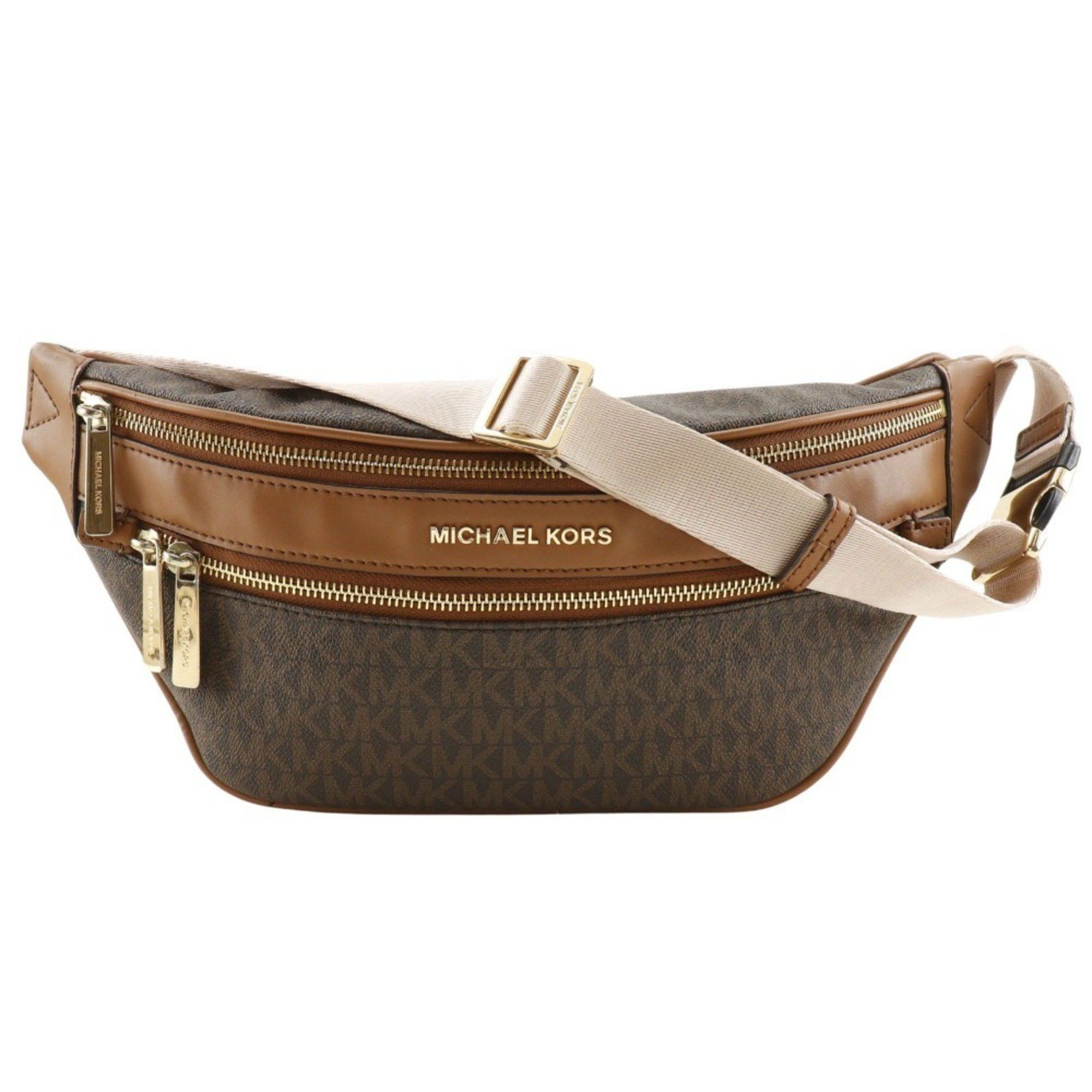 Michael Kors Michael Kors body bag, waist PVC, brown, unisex Size ONE SIZE - 1 Thumbnail