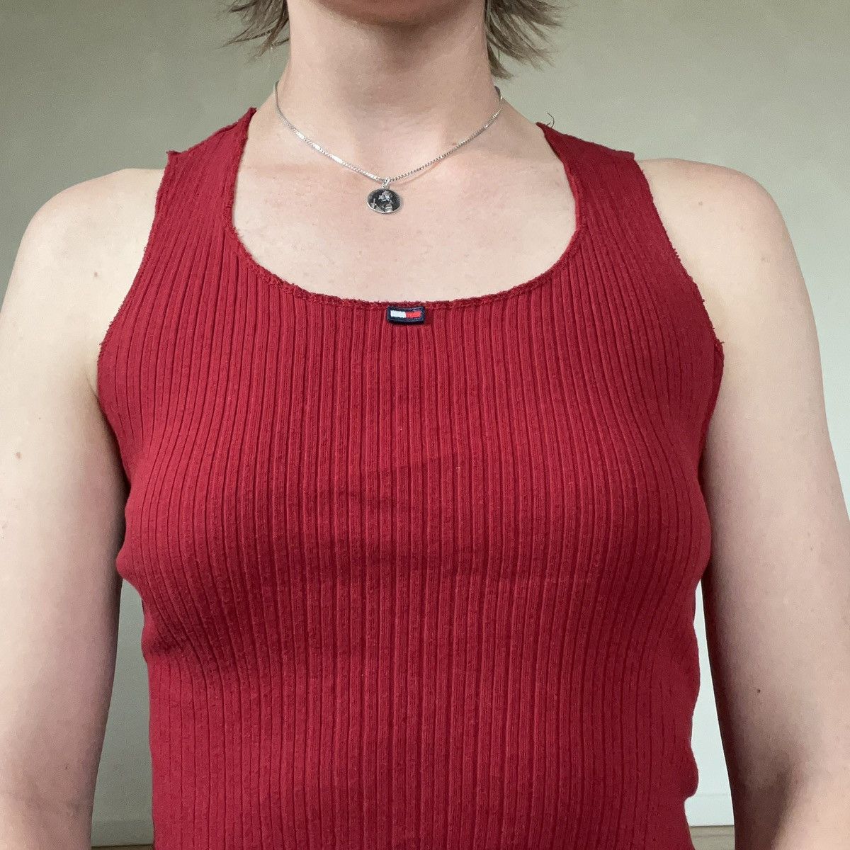 Tommy Hilfiger Vintage Tommy Hilfiger Ribbed Tank Size S / US 4 / IT 40 - 2 Thumbnail