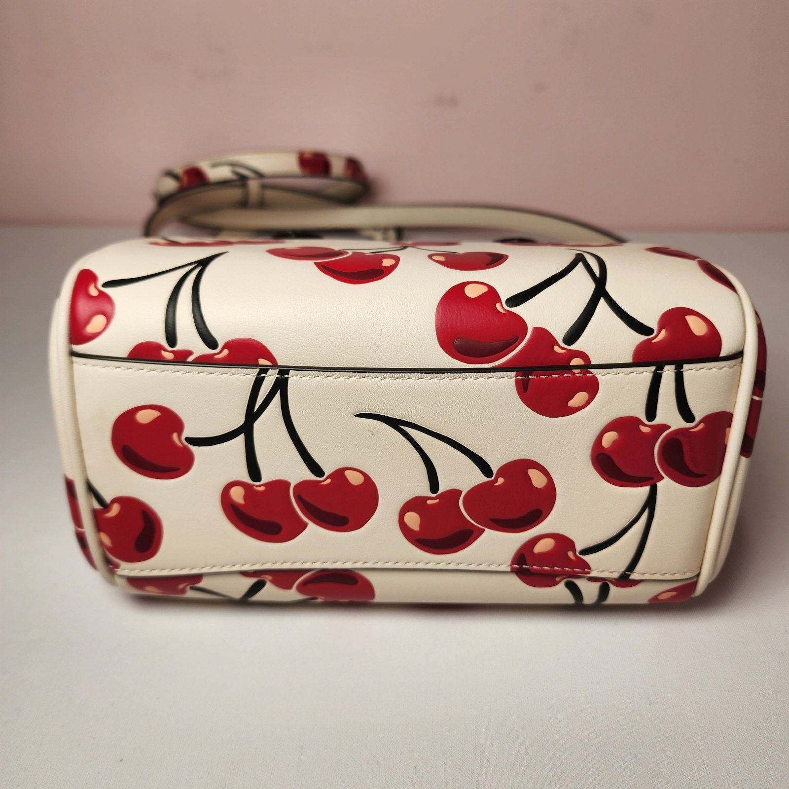 Coach NWT Coach CY745 Mini Rowan Crossbody Bag Cherry Print Red Size ONE SIZE - 5 Thumbnail