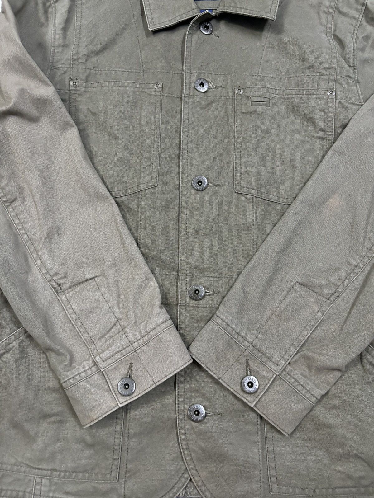 Balenciaga × Gap × Yeezy Vintage Gap Khaki Green Tactical Military Field Jacket Size US M / EU 48-50 / 2 - 11 Thumbnail