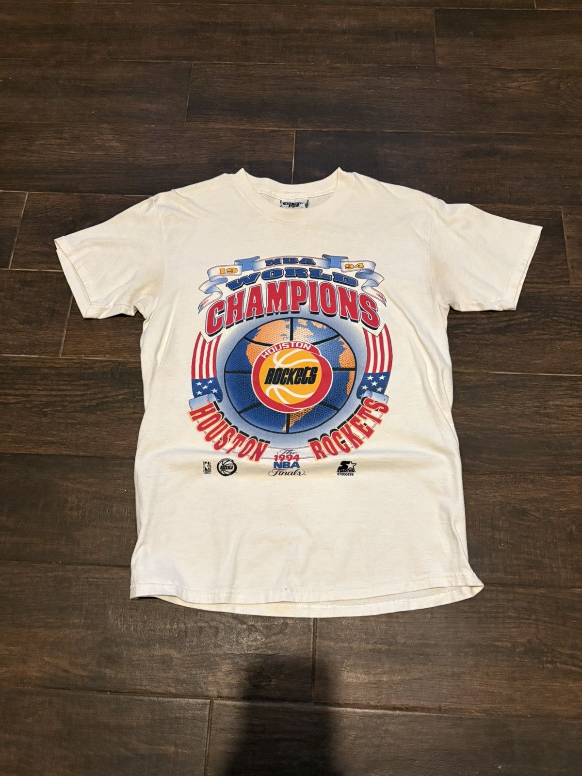 Lee Vintage 1994 Houston Rockets Championship T-Shirt Size US M / EU 48-50 / 2 - 1 Thumbnail