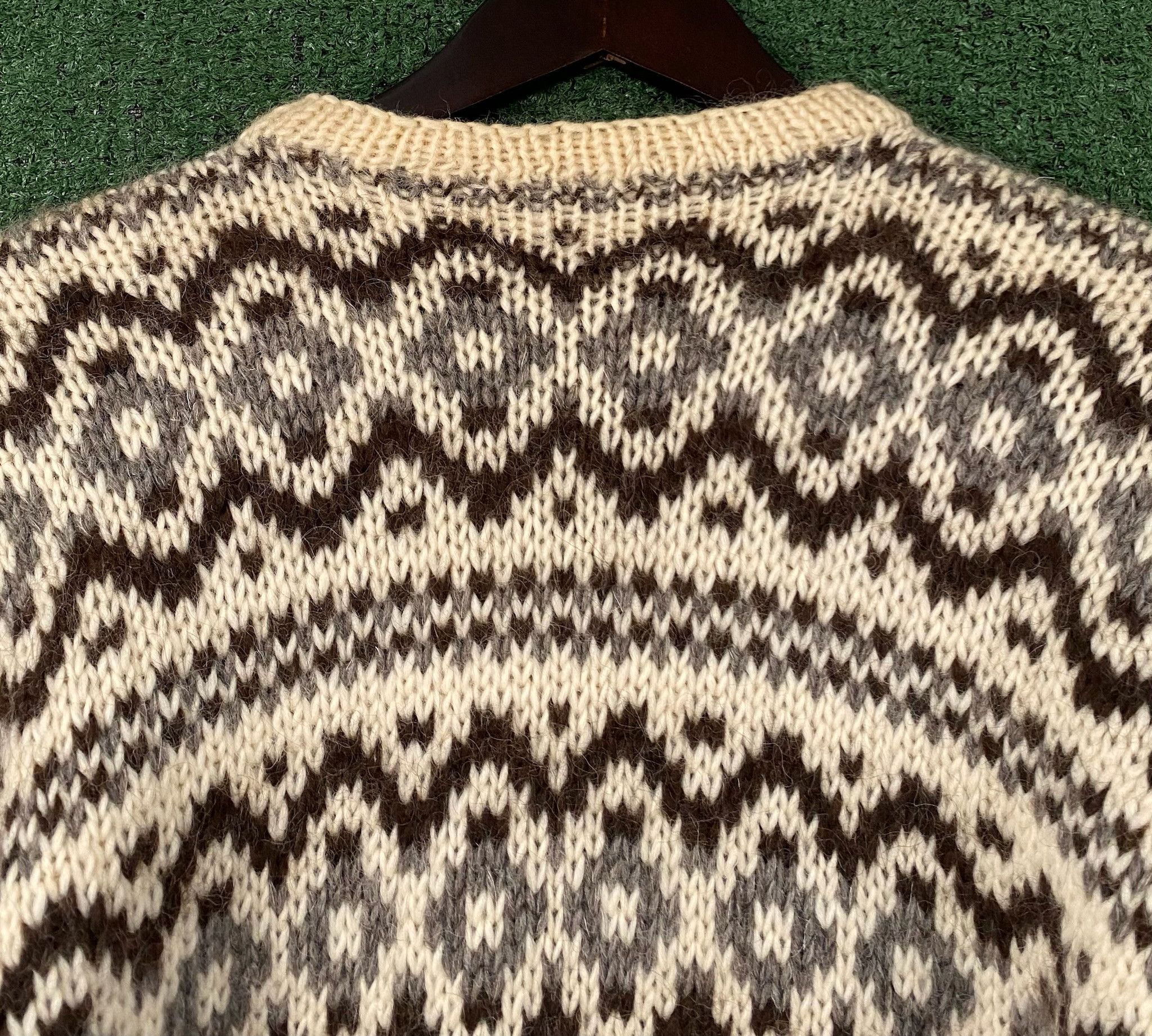 Other Musk Ox Copenhagen Wool Fair Isle Cardigan Sweater Large Size L / US 10 / IT 46 - 6 Thumbnail