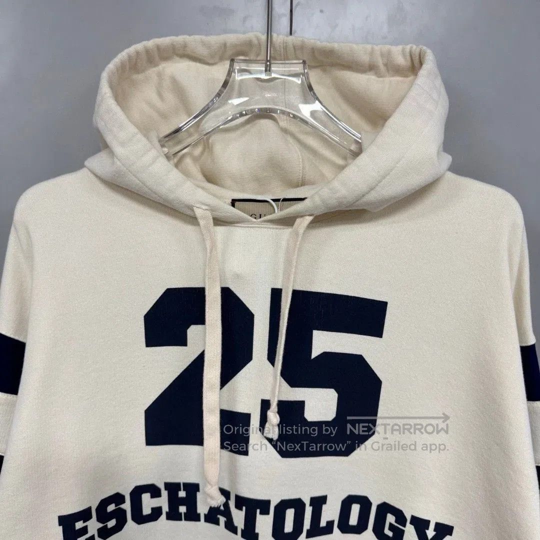 gucci 1921 series letter print hoodie.