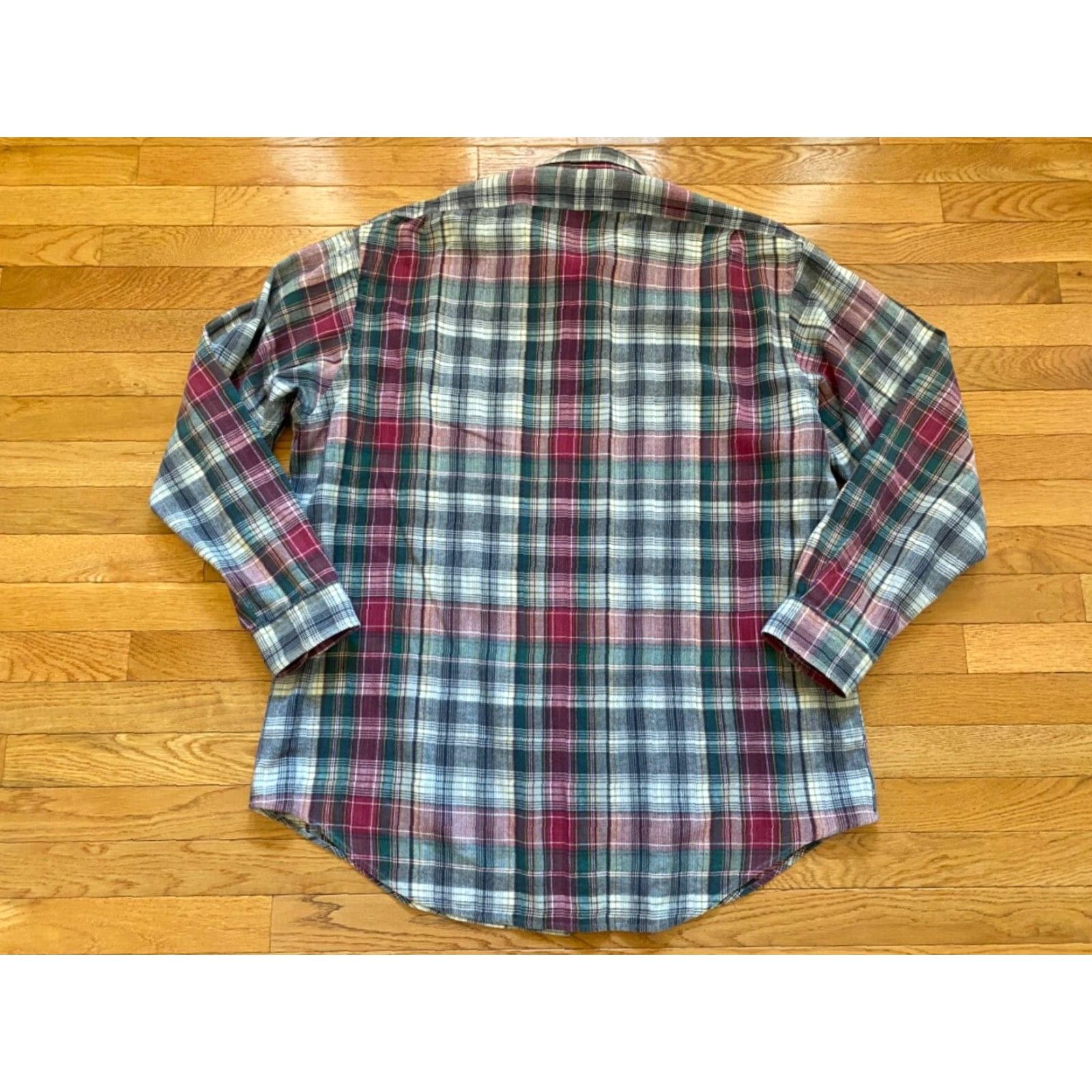 Polo Ralph Lauren VINTAGE Polo Ralph Lauren Lowell Sport Flannel Shirt Mens XL Green/Red Button-Up Plaid, Classic, All Seasons, Casual, Business, Travel, 100% Cotton Size US XL / EU 56 / 4 - 2 Thumbnail
