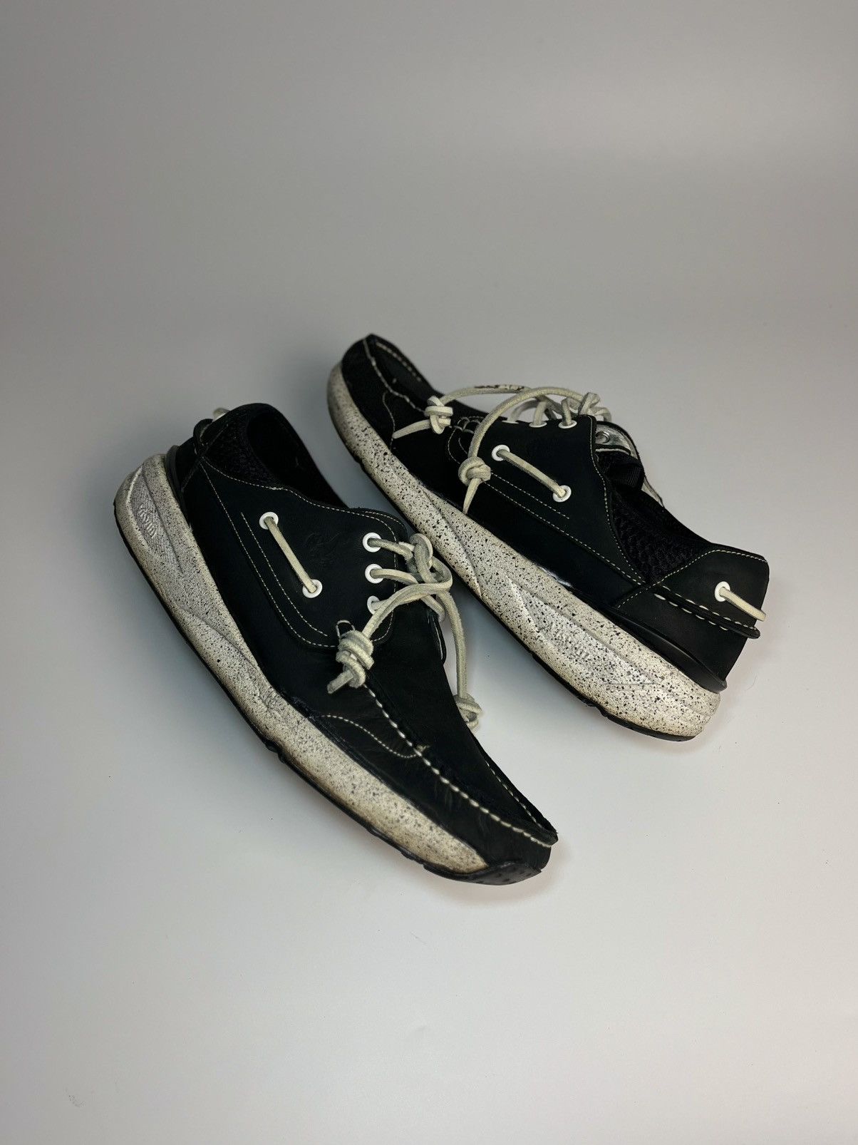 Sophnet. Hockney Black Leather  Collab Shoes, Men's (Size 9.5)