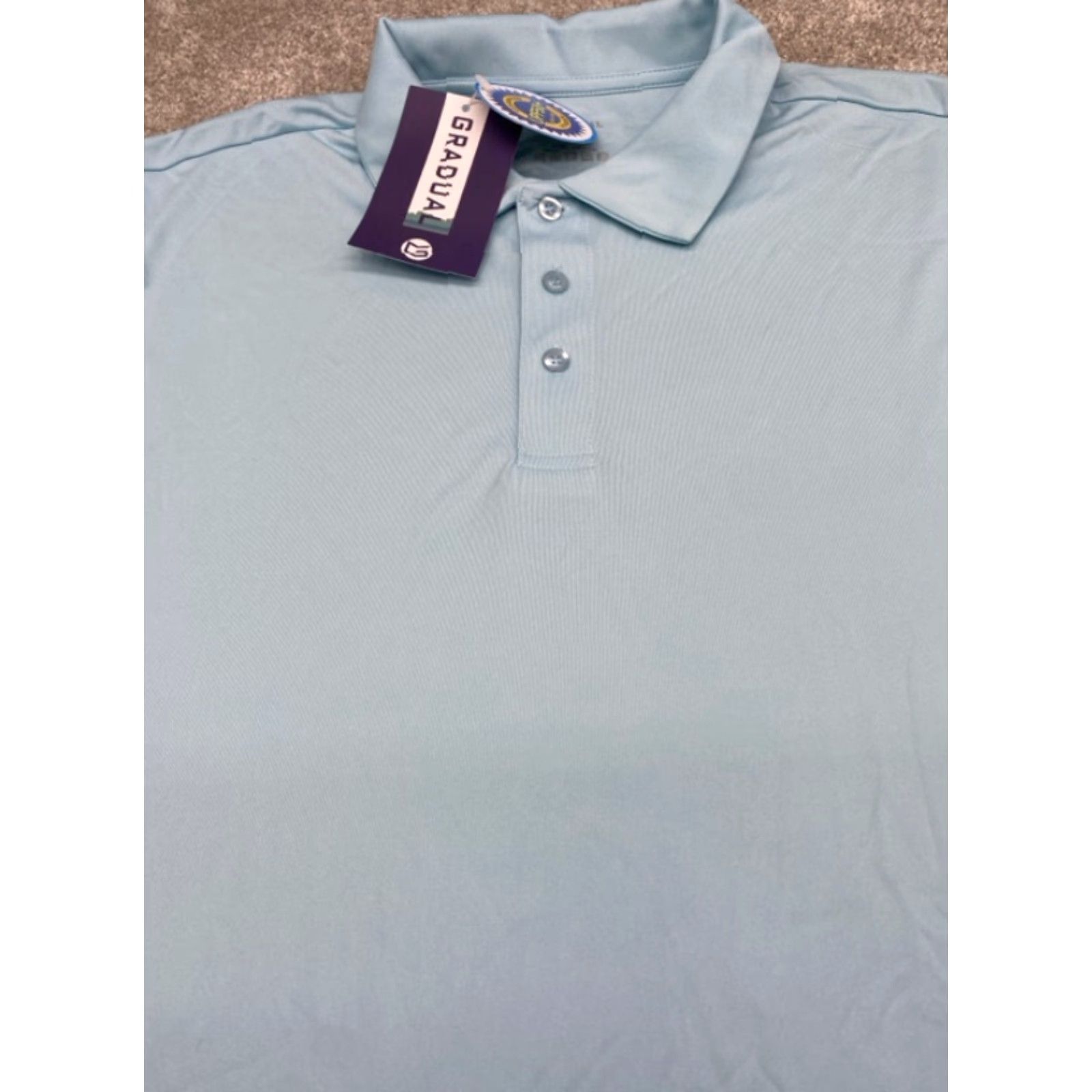 Vintage Gradual Polo Shirt Mens L Blue Long Sleeve NWT 6002 Polo Shirt Mens Large Blue NWT Gradual Size US L / EU 52-54 / 3 - 4 Thumbnail