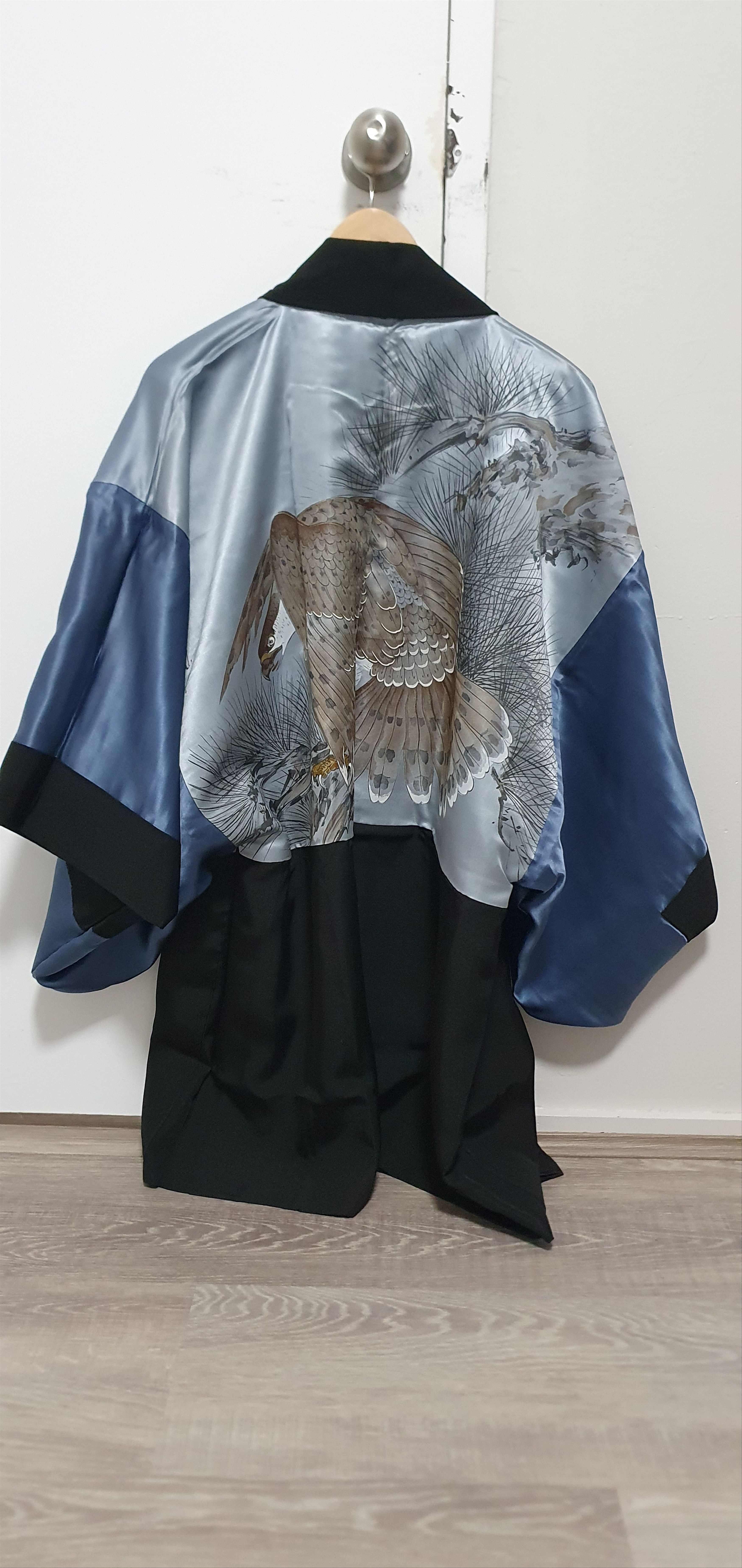 Japanese Brand Men's Haori/Kimono Jacket Japanese Sparrow Hawk Size US M / EU 48-50 / 2 - 4 Thumbnail