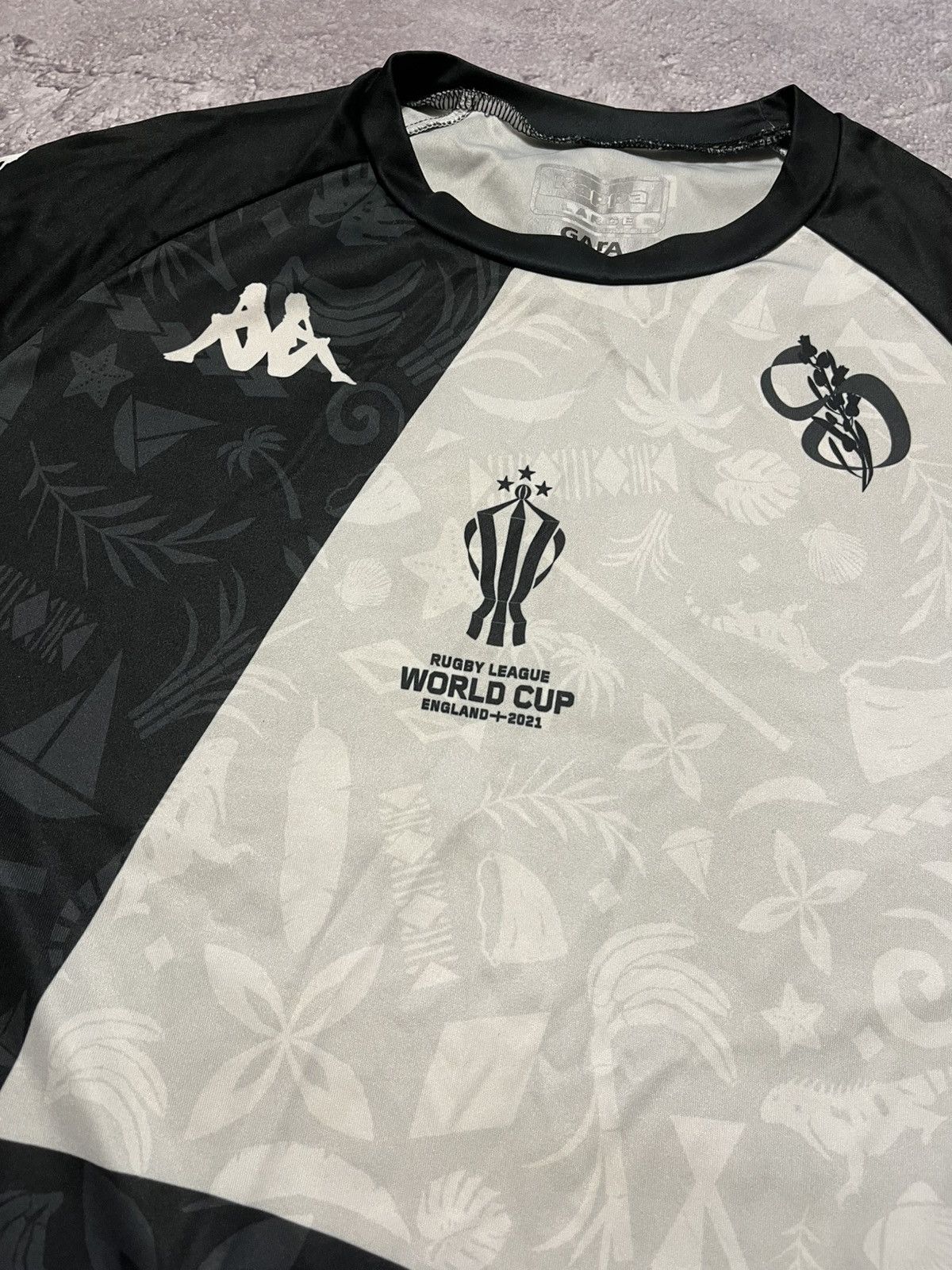 Kappa Kappa Fiji rugby World cup jersey Size US L / EU 52-54 / 3 - 2 Thumbnail