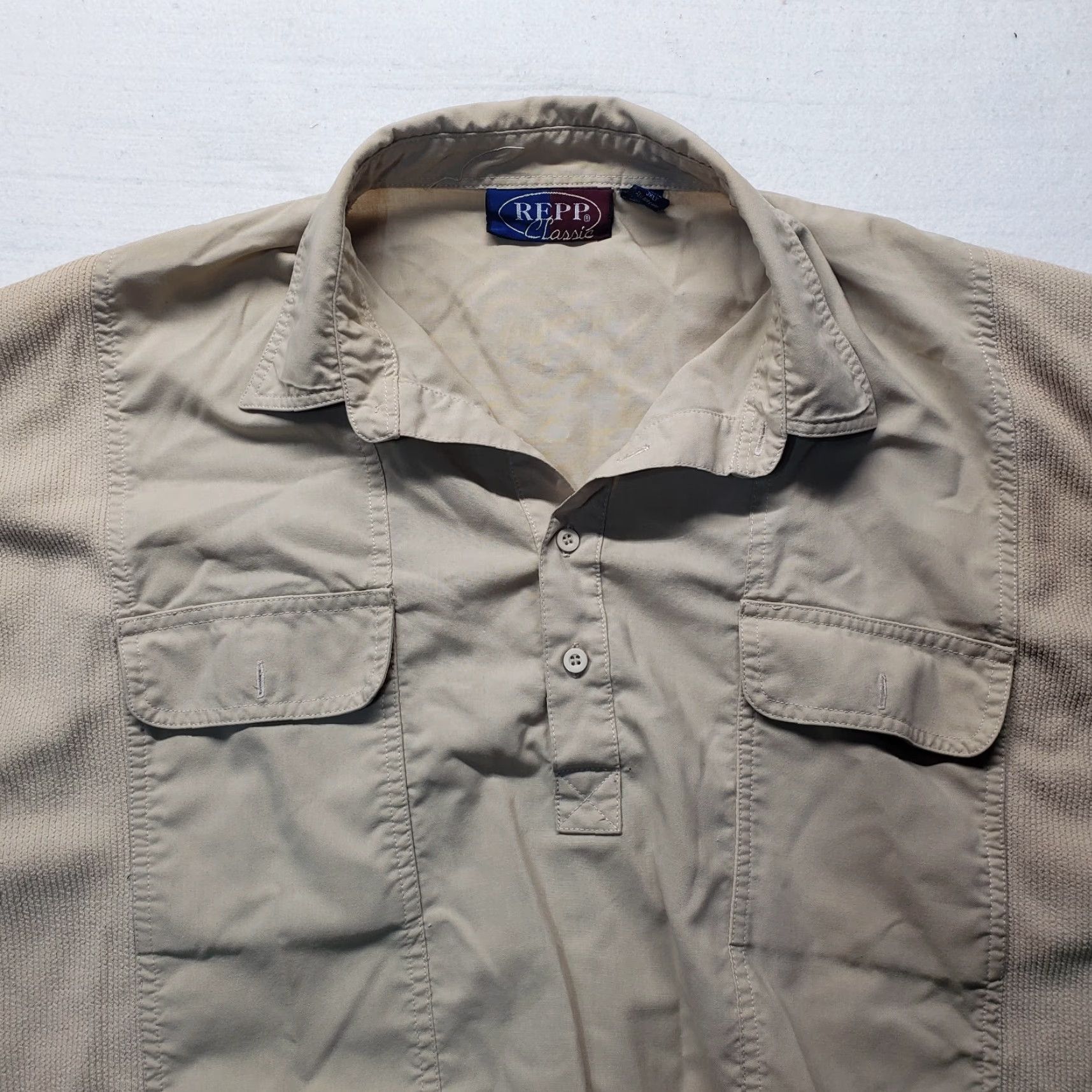 Vintage VINTAGE Repp Classic Sweater Adult Mens 3XLT Brown Tan Pullover Pockets Classic Size US XXL / EU 58 / 5 - 2 Thumbnail