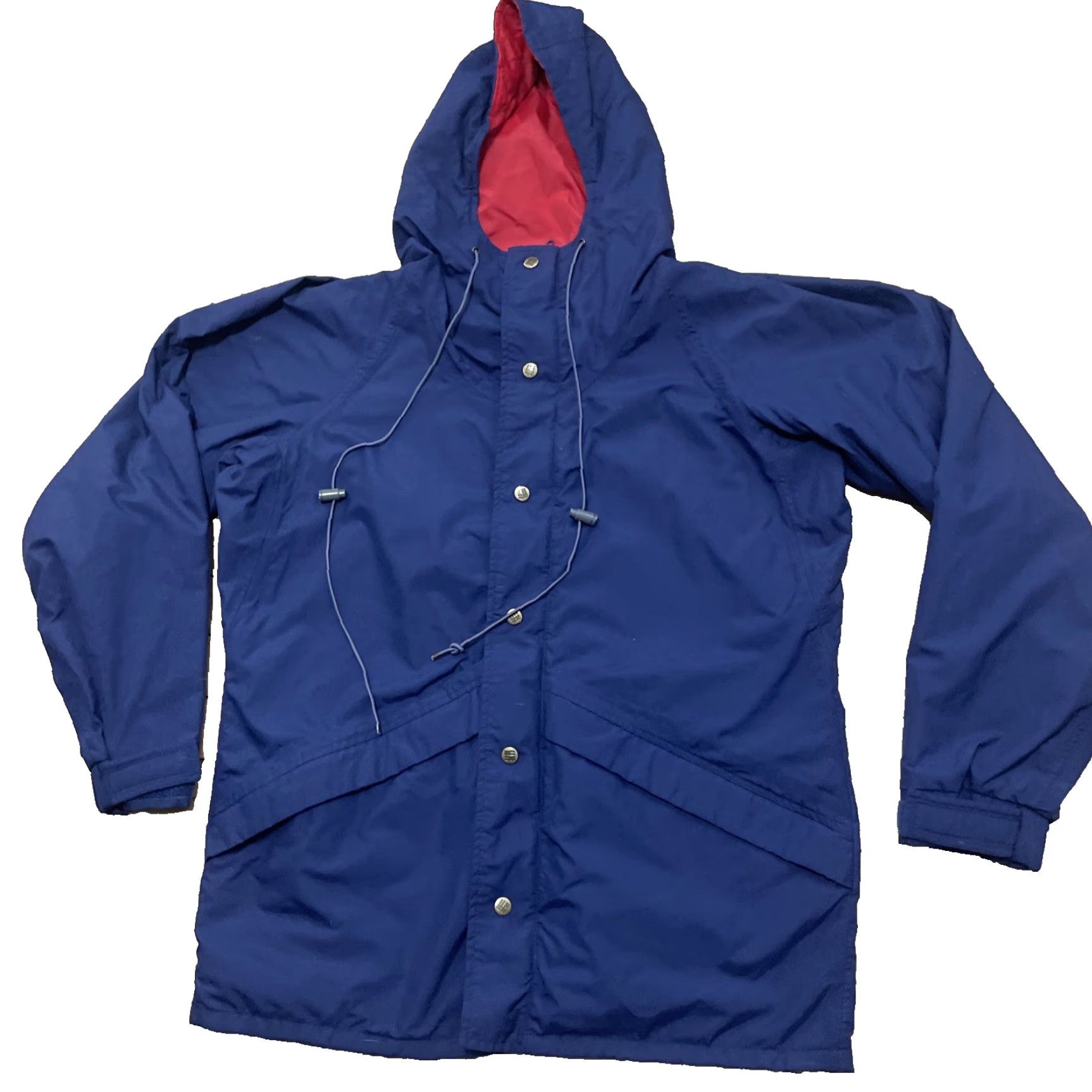 Burlington VINTAGE Columbia Ultrex Burlington Parka Jacket Men M Blue Red Line Coat Stadium 90s Wind Rain Windproof Nylon Parka Mens Jacket Size US M / EU 48-50 / 2 - 2 Thumbnail