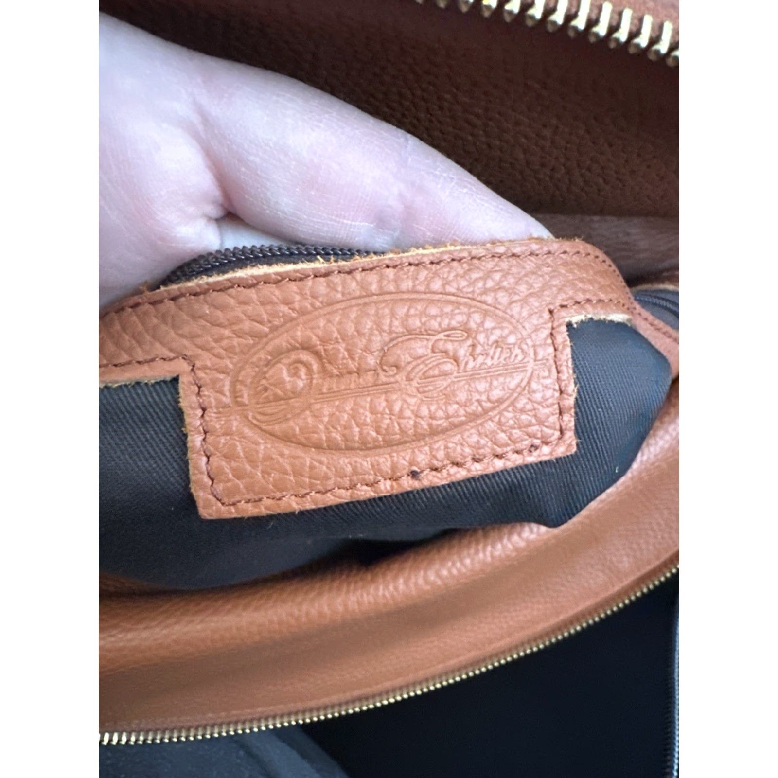 Vintage Onna Ehrlich Shoulder Bag Brown Pebbled Leather Large Tassel Purse Purse Tassel Gold Hardware Zip Inner Pockets Women's Bag Cleaning: See Photos Size ONE SIZE - 6 Thumbnail