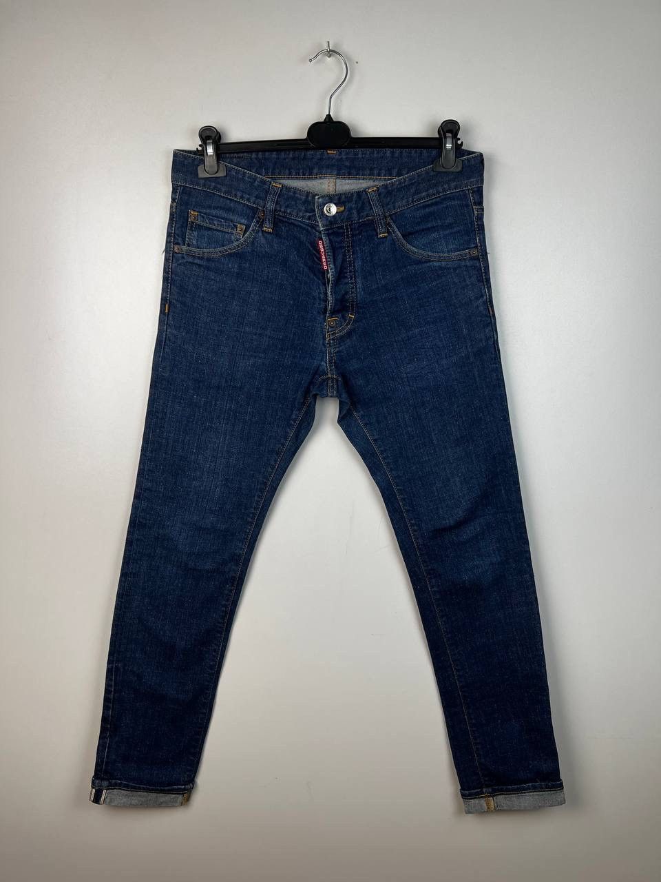 image of Dsquared2 Dean Dan Luxury Selvedge Denim Size 30 in Blue, Men's