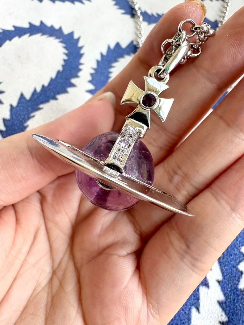 Vivienne Westwood Vivienne Westwood Vintage purple planet necklace Size ONE SIZE - 4 Thumbnail
