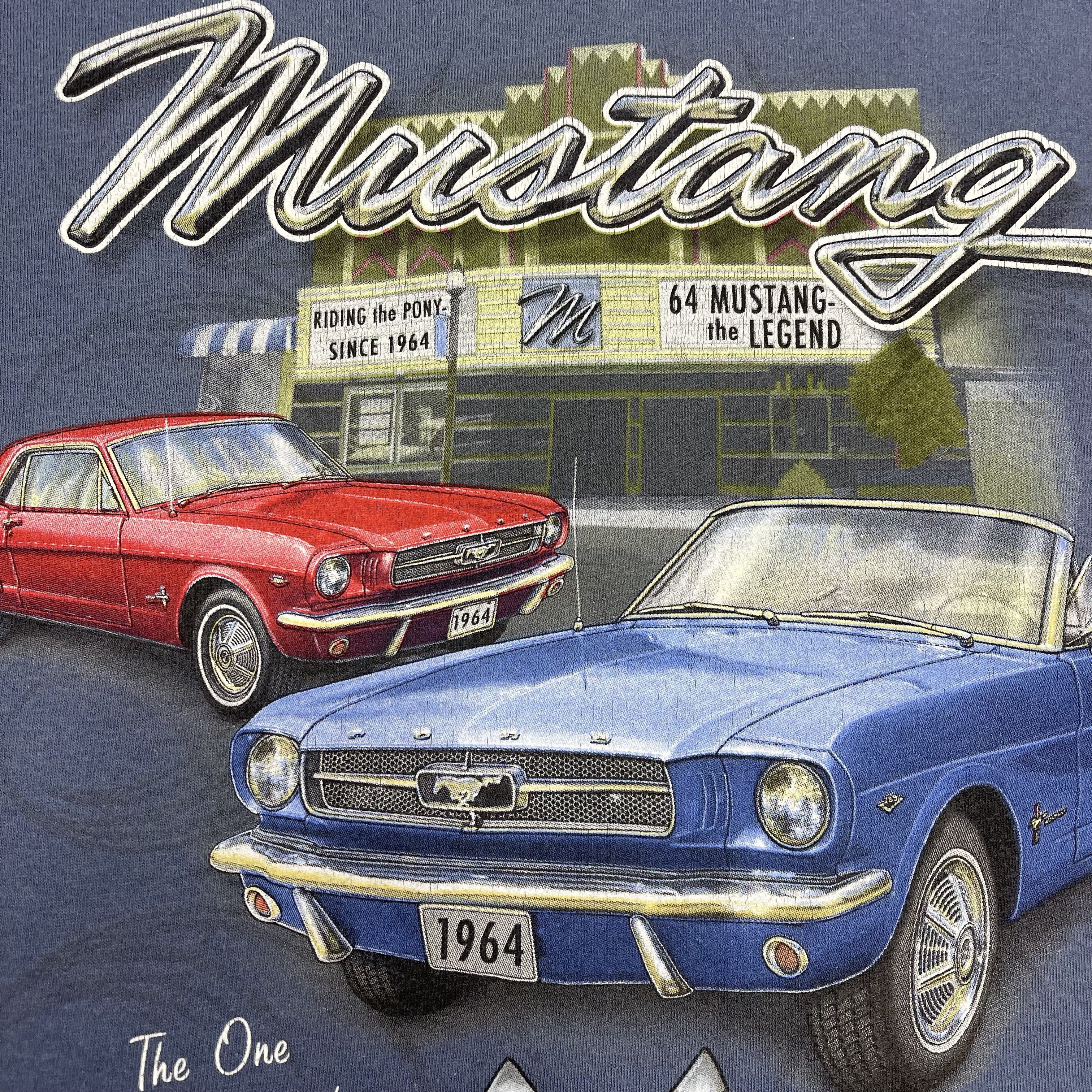 Gildan Vintage MUSTANG by GILDAN Crew Neck T Shirt #1320/AT Size US XXL / EU 58 / 5 - 3 Thumbnail